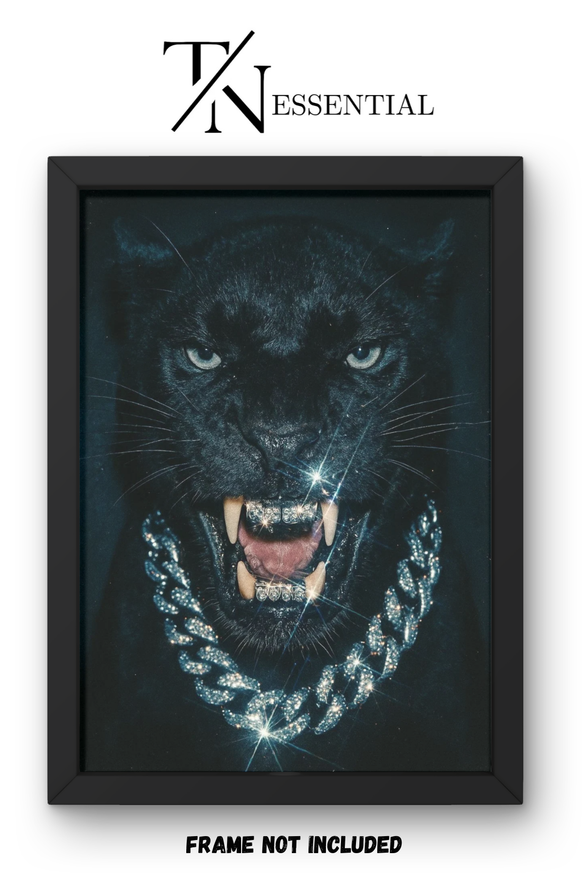 LUXURY PREDATOR BLACK PANTHER CANVAS POSTER