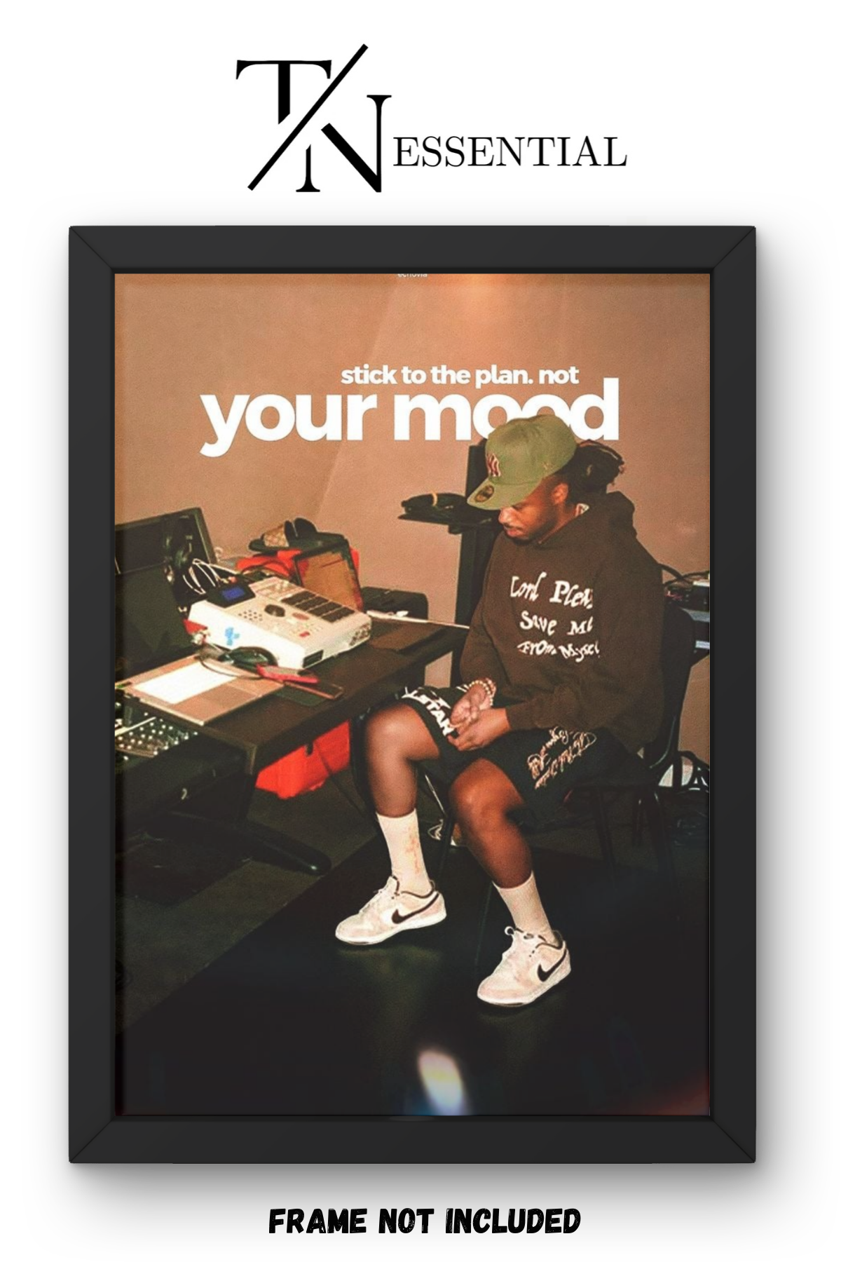 TRUST THE PROCESS HUSTLE CANVAS POSTER