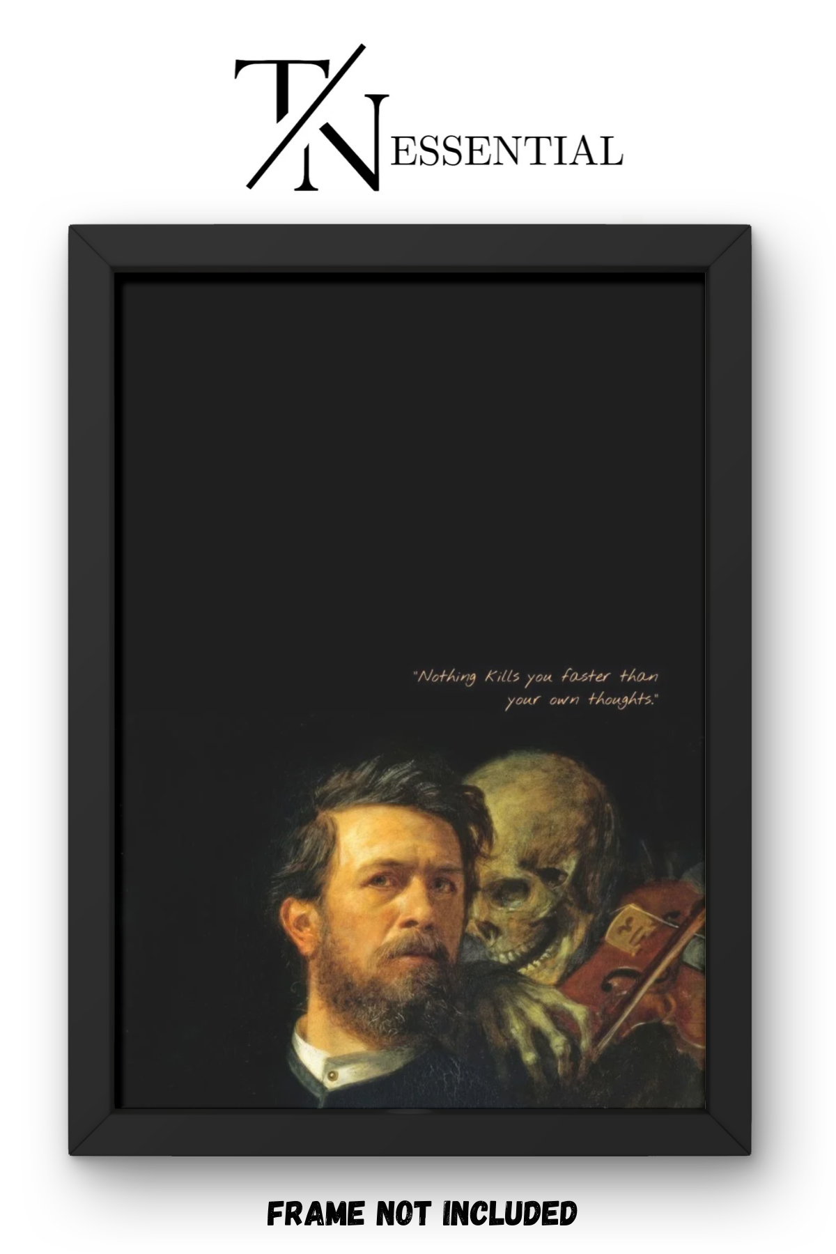 DARK THOUGHTS CLASSICAL ART CANVAS POSTER
