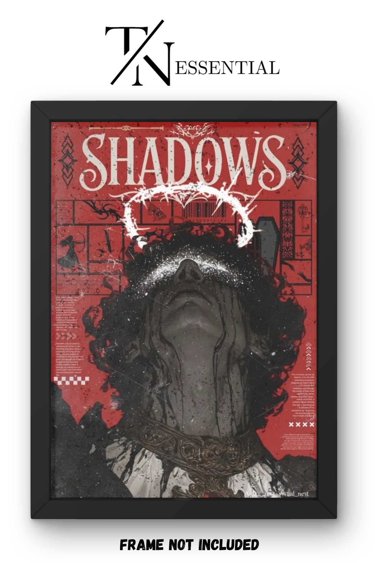 Shadows Dark Gothic Fantasy Art Canvas Poster