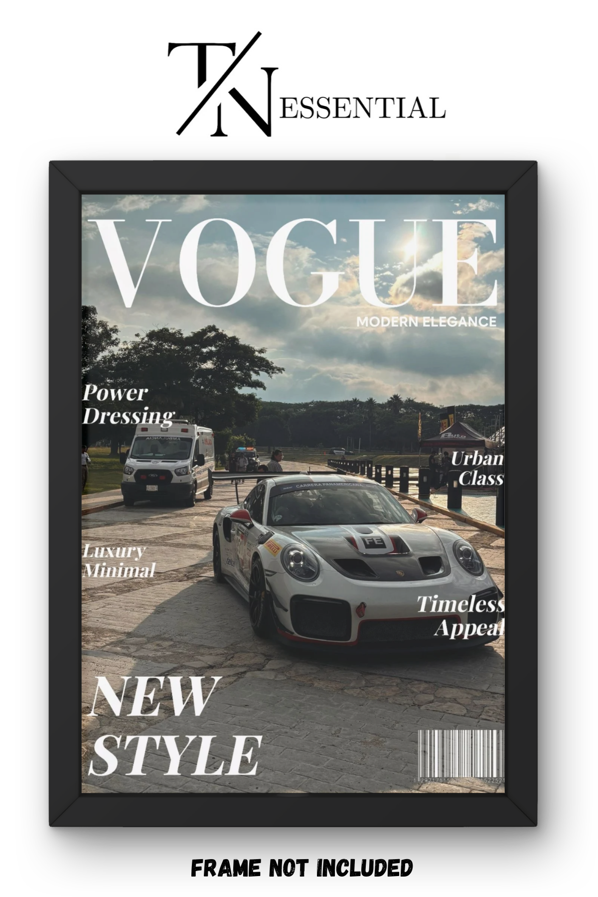 PORSCHE GT RACING ICON MODERN VOGUE AUTOMOTIVE CANVAS POSTER