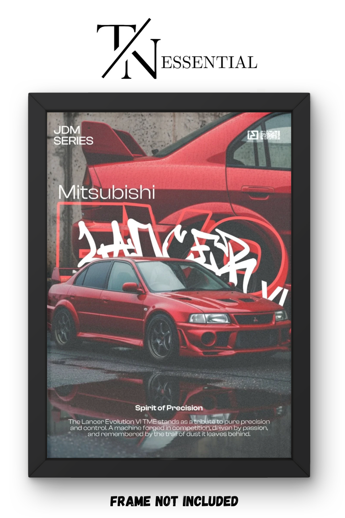 MITSUBISHI LANCER EVOLUTION VI JDM STREET LEGEND CANVAS POSTER