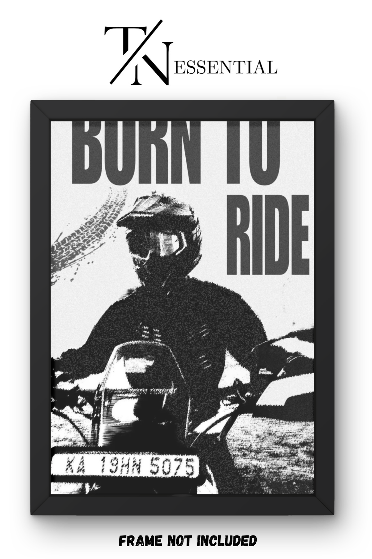 BORN TO RIDE MOTORBIKE FREEDOM STREET LIFE AESTHETIC CANVAS POSTER