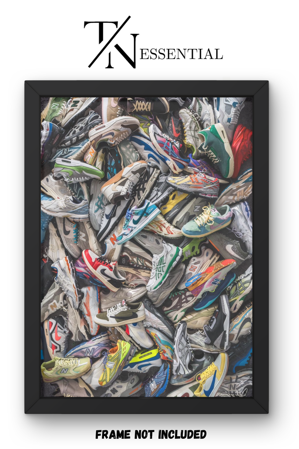 SNEAKER CHAOS ULTIMATE STREETWEAR COLLECTION HYPE CULTURE CANVAS POSTER