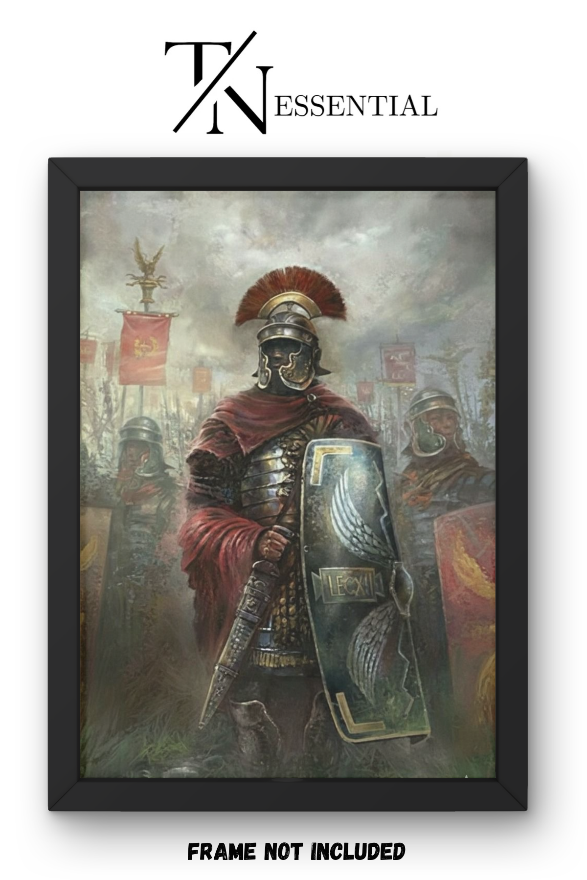 ROMAN EMPIRE WARRIOR SHIELD AND GLADIUS LEGION LEGACY CANVAS POSTER