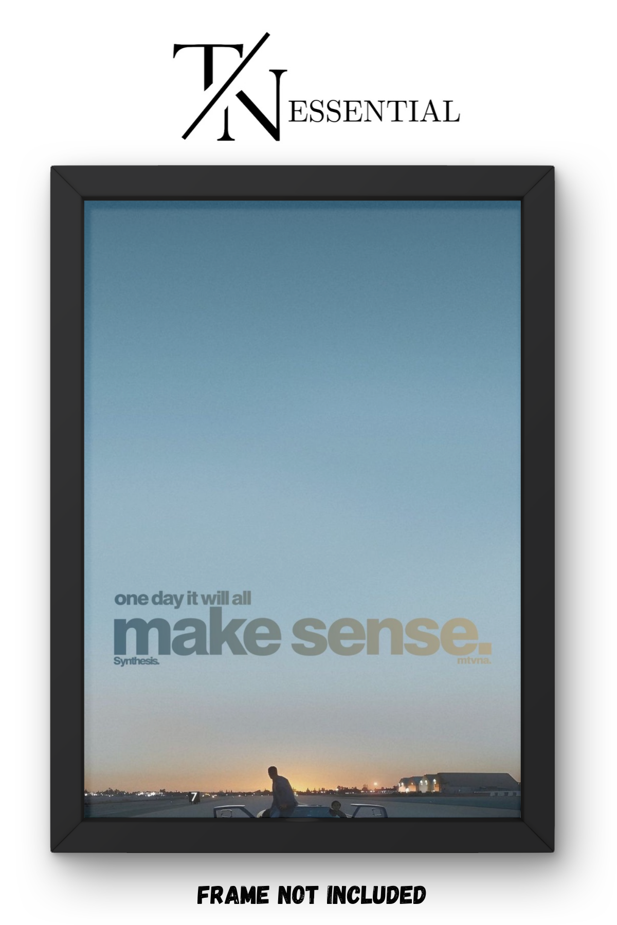 MIDNIGHT REFLECTION LUXURY CAR VISION SUCCESS JOURNEY CANVAS POSTER