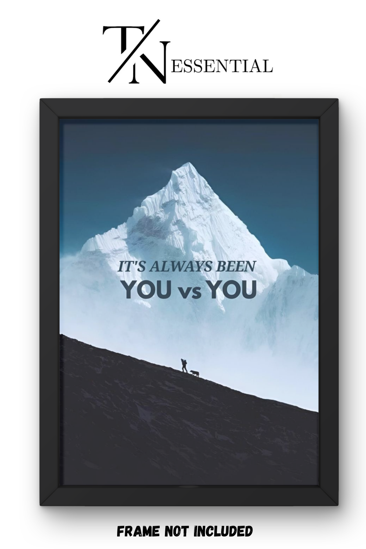 YOU AGAINST YOU ELITE MINDSET HIGH ALTITUDE AMBITION CANVAS POSTER