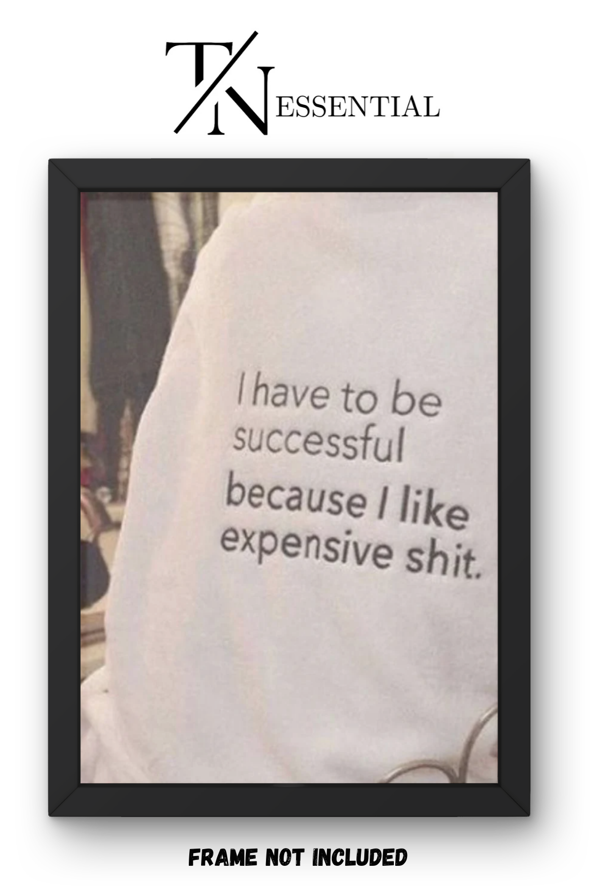 HUSTLE FOR THE LIFE YOU WANT CANVAS POSTER