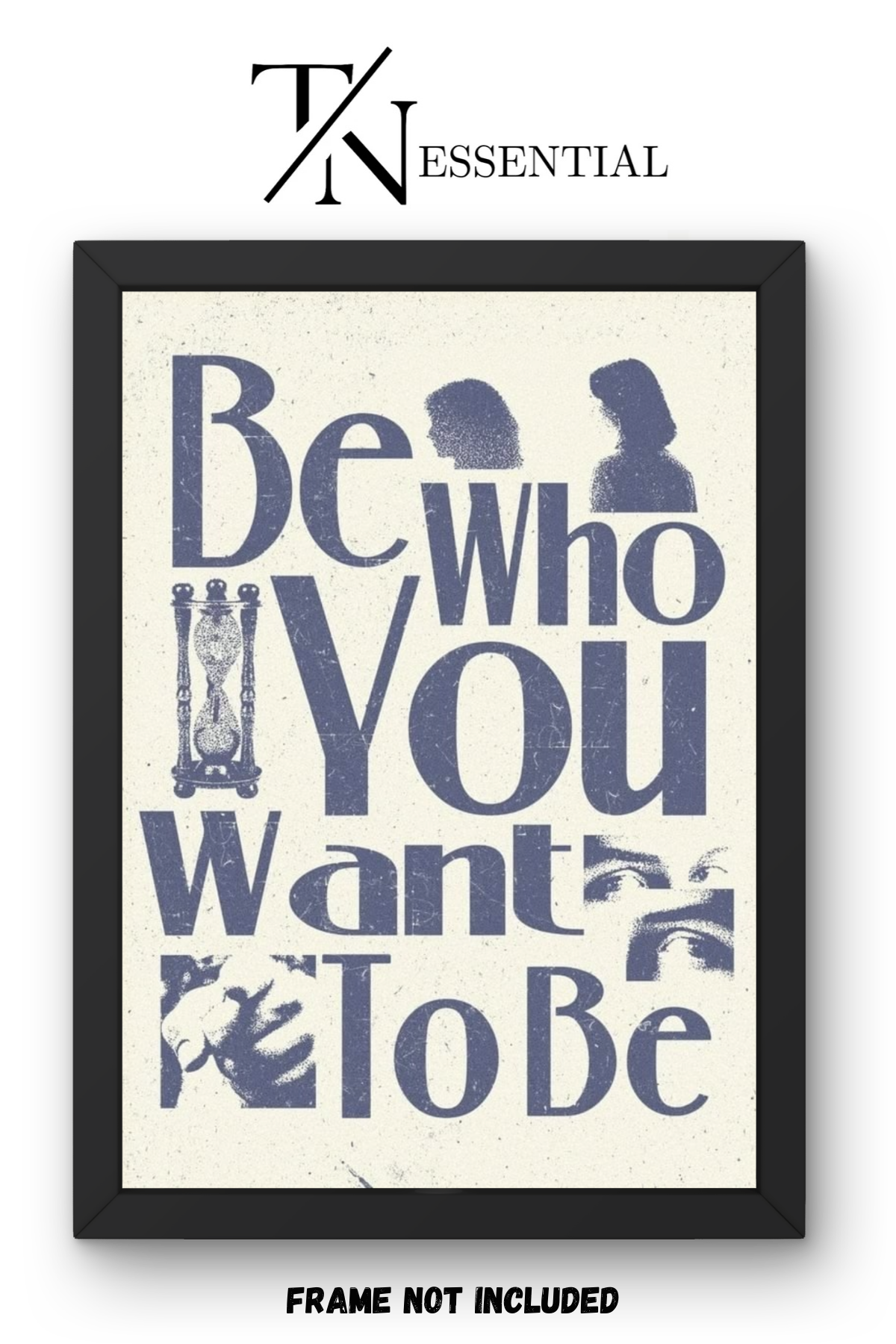 RETRO SELF IDENTITY INSPIRATIONAL QUOTE CANVAS POSTER