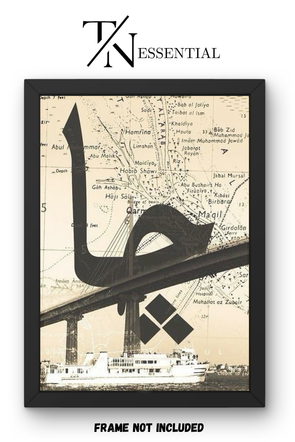 UAE MODERN ARABIC ART AESTHETIC CANVAS POSTER