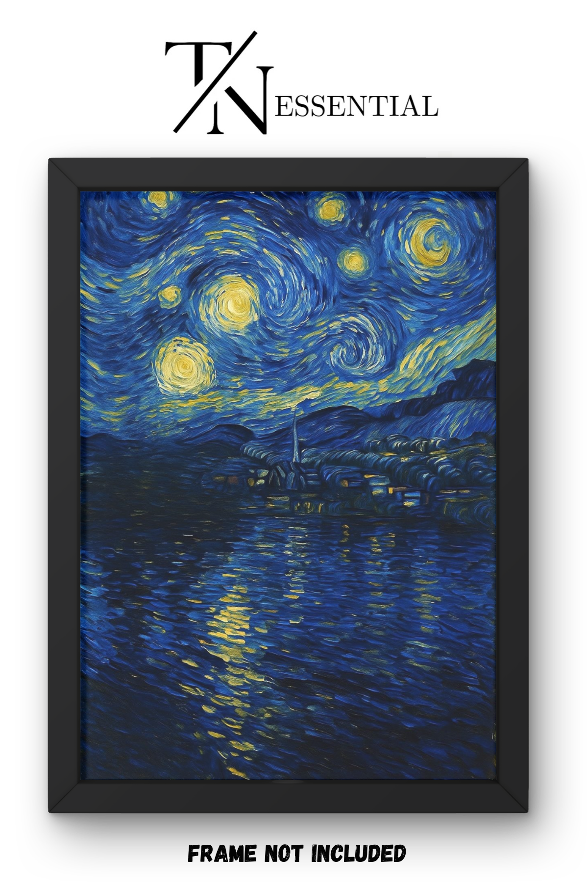 STARRY NIGHT BY VAN GOGH CANVAS POSTER