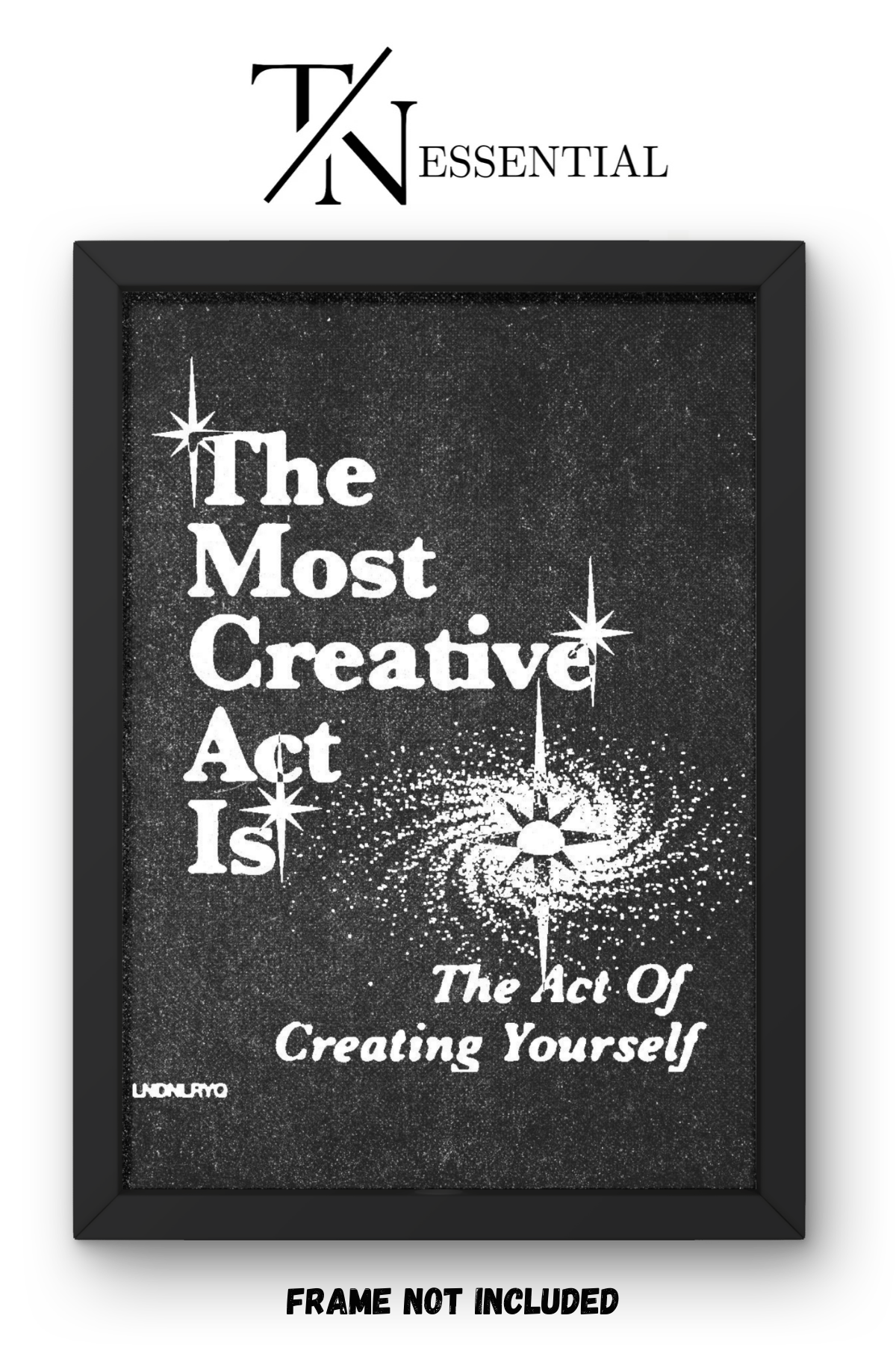 CREATIVE SELF DISCOVERY QUOTE CANVAS POSTER