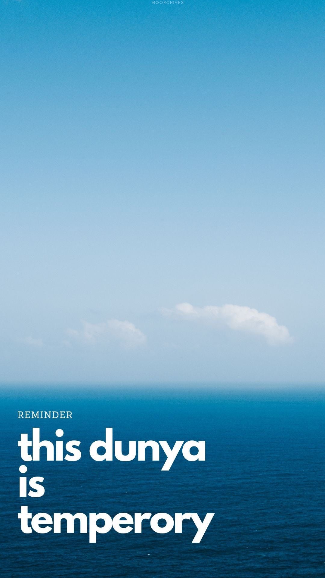 ISLAMIC LIFE REMINDER AESTHETIC CANVAS POSTER
