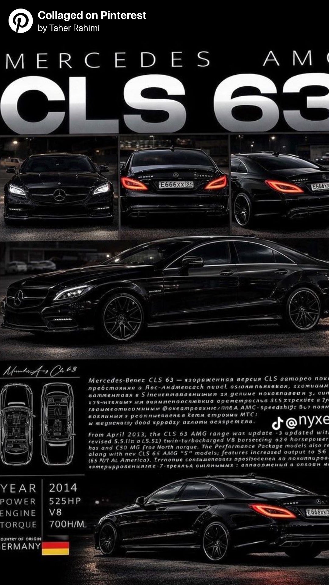 CLS 63 AMG CAR ENTHUSIAST CANVAS POSTER