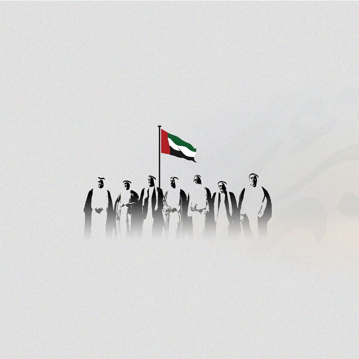 EMIRATI FOUNDERS NATIONAL DAY CANVAS POSTER