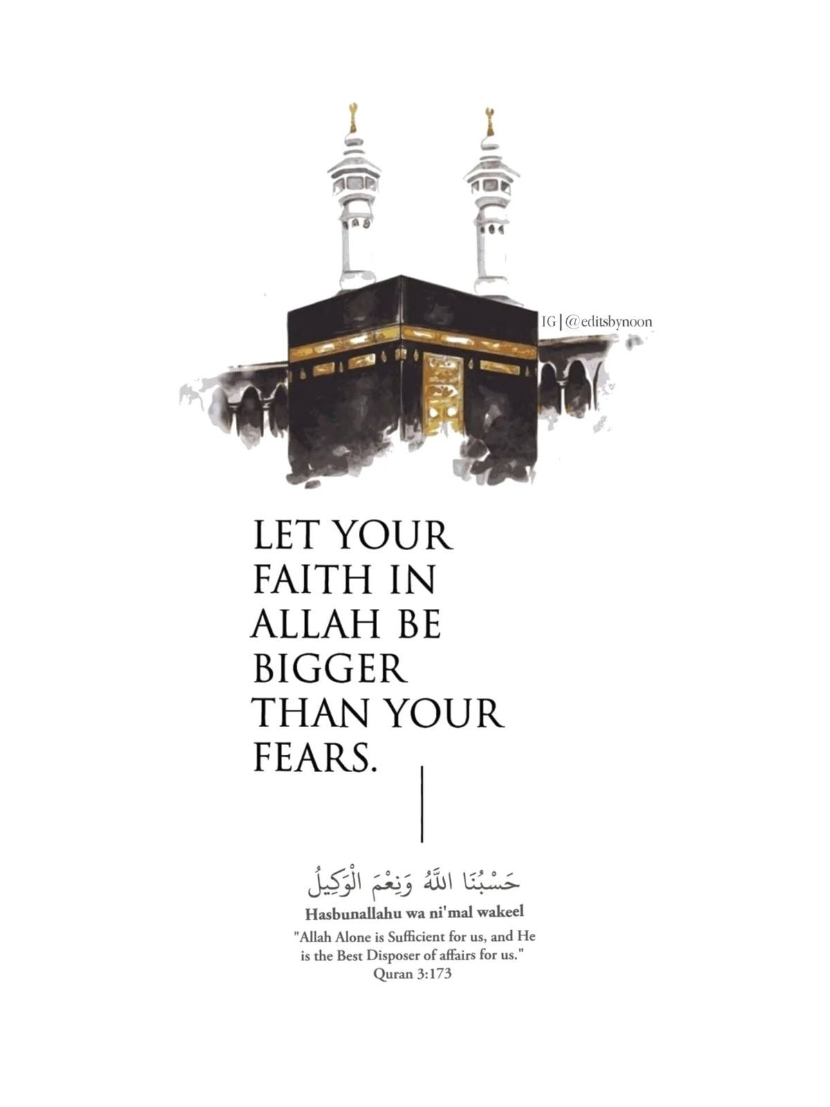 FAITH BIGGER THAN FEARS CANVAS POSTER