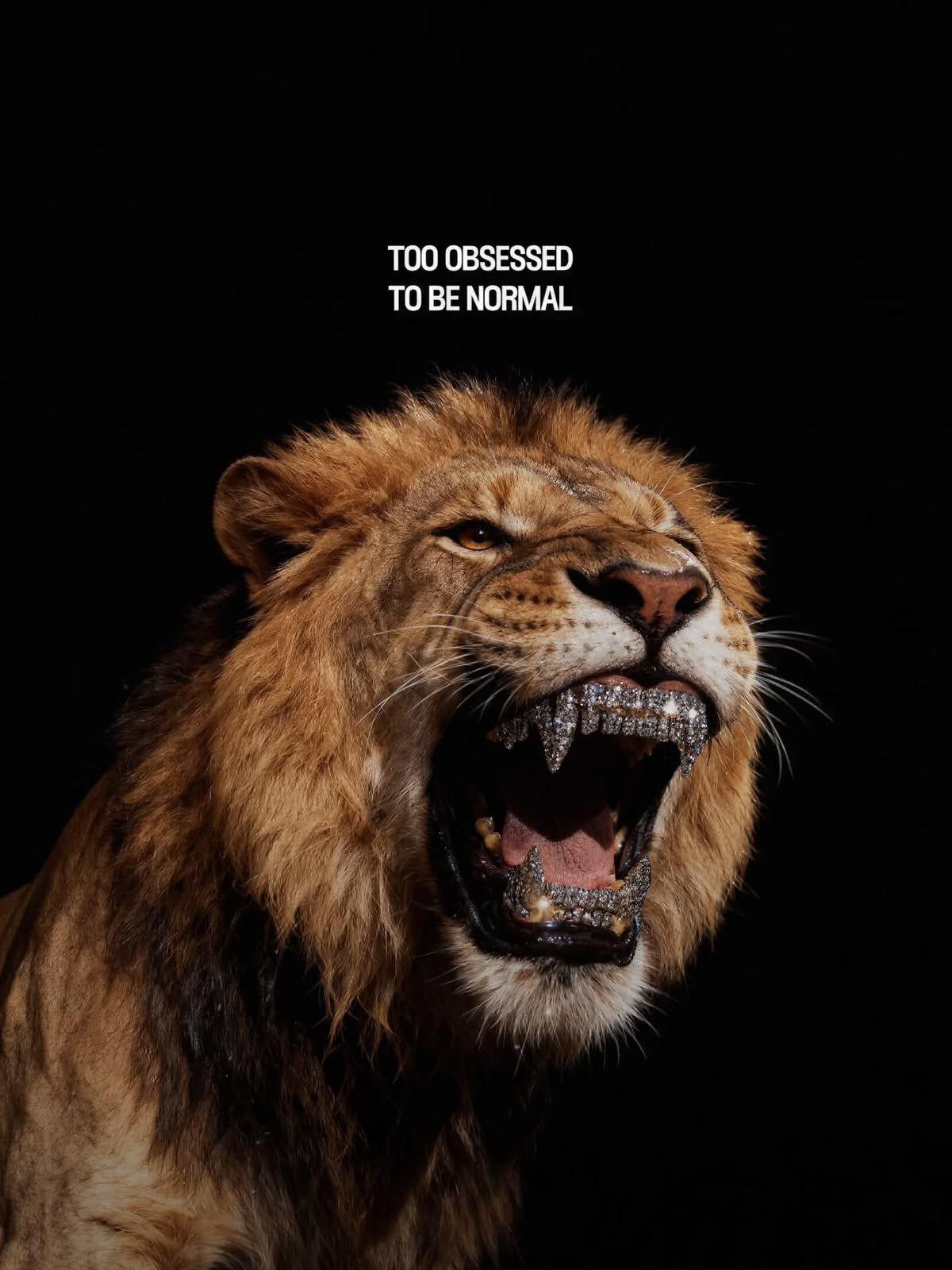 ROARING LION MOTIVATION CANVAS POSTER