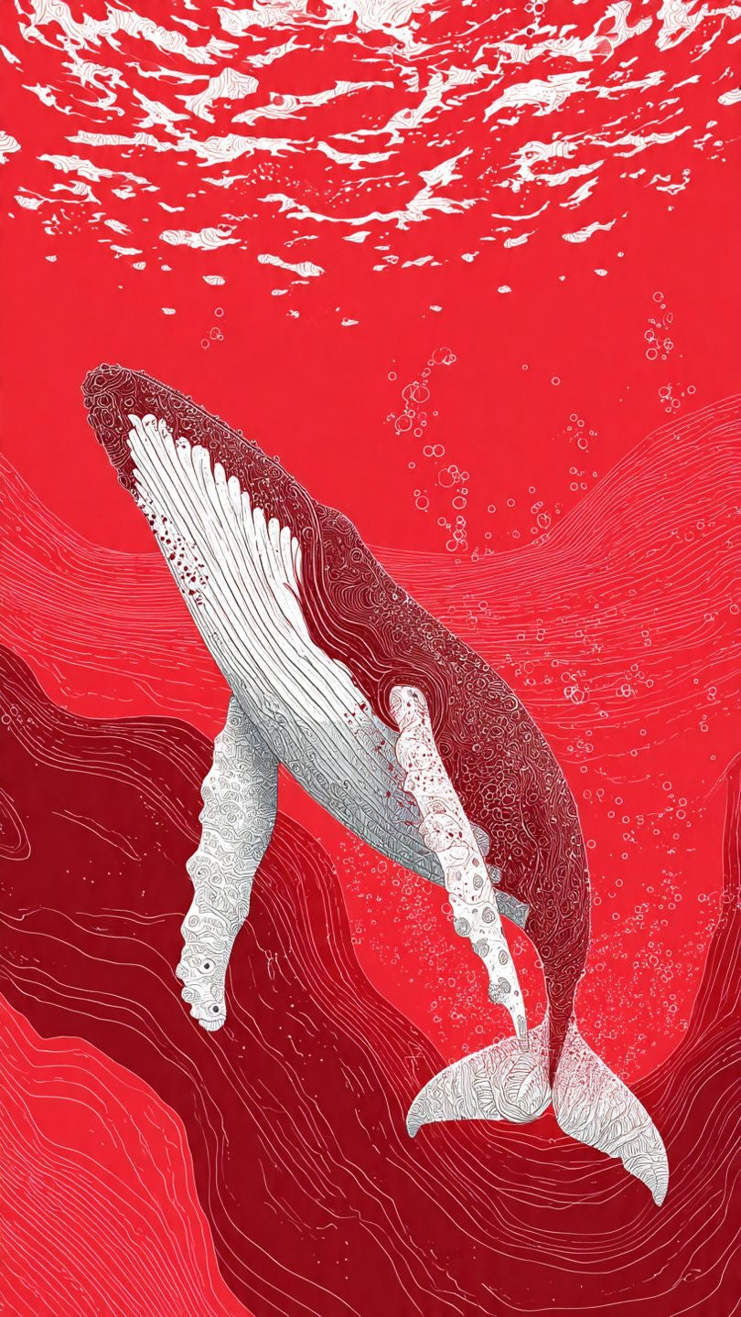 HUMPBACK WHALE AESTHETIC CANVAS POSTER
