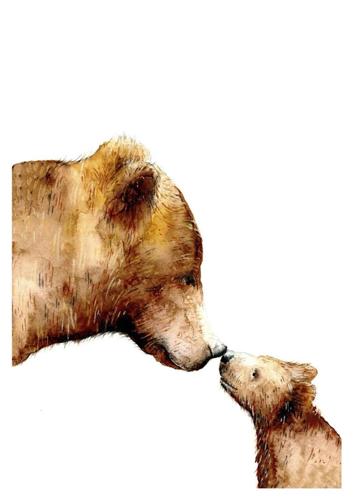 SWEET BEAR MOMENT CANVAS POSTER