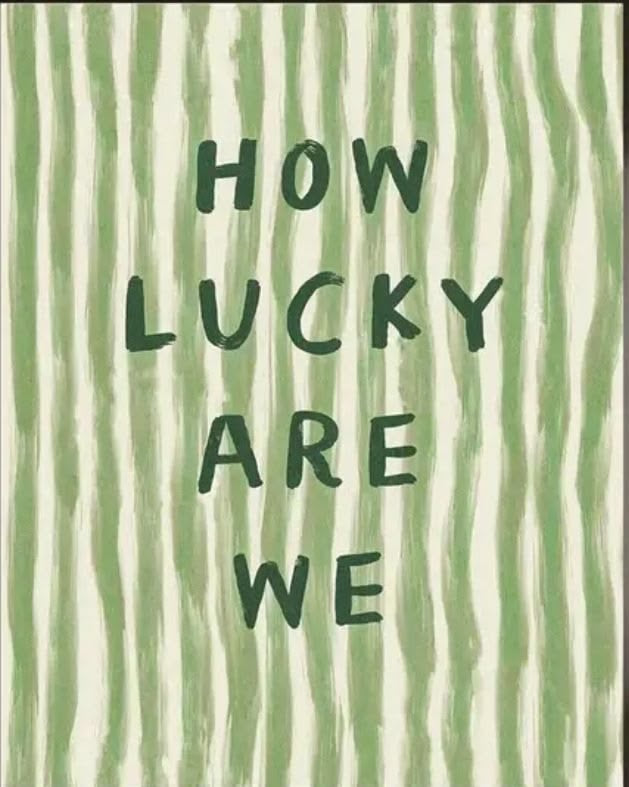 HOW LUCKY ARE WE CANVAS POSTER