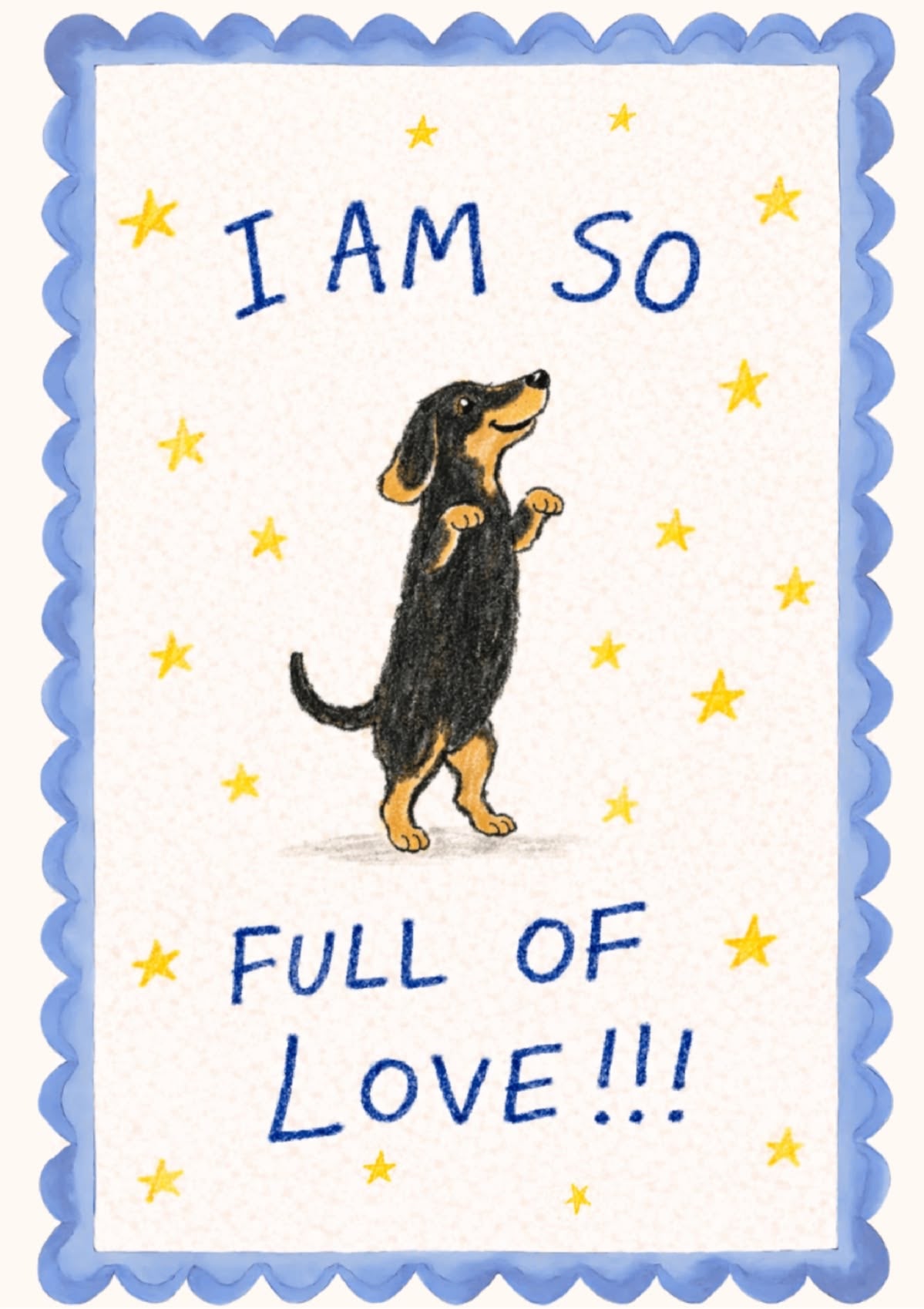 CUTE DOG LOVE QUOTE CANVAS POSTER