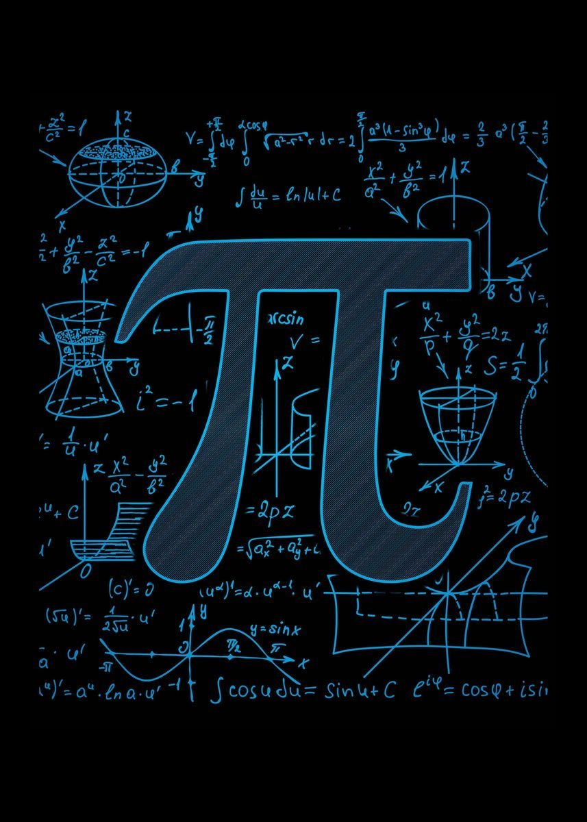 MATHEMATICS SYMBOL CANVAS POSTER