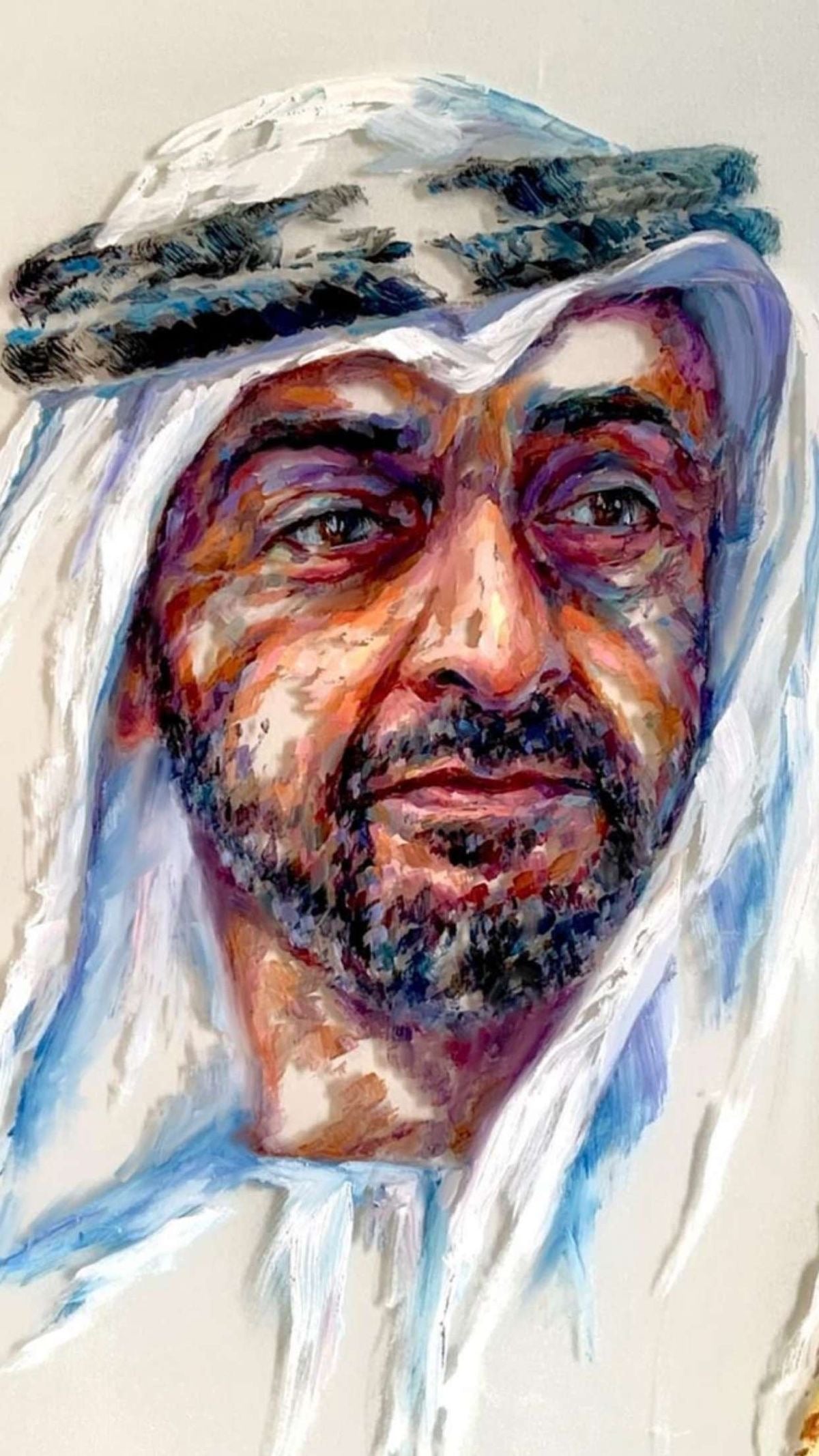 HH SHEIKH MOHAMMED BIN ZAYED ART CANVAS POSTER