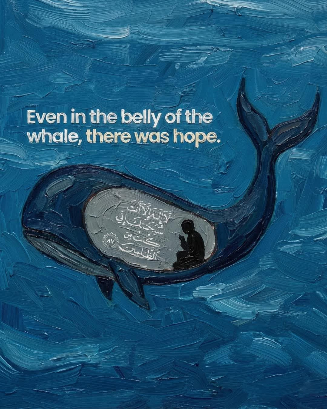 PROPHET YUNUS WHALE CANVAS POSTER