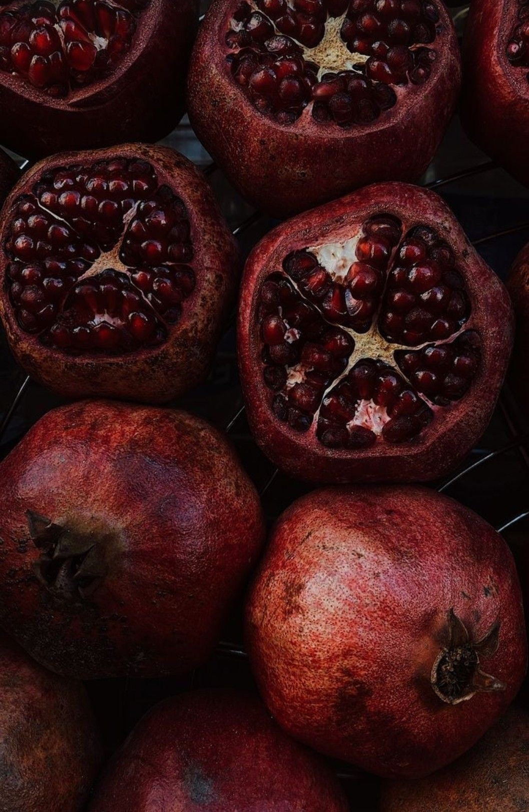 DARK POMEGRANATE MOOD CANVAS POSTER