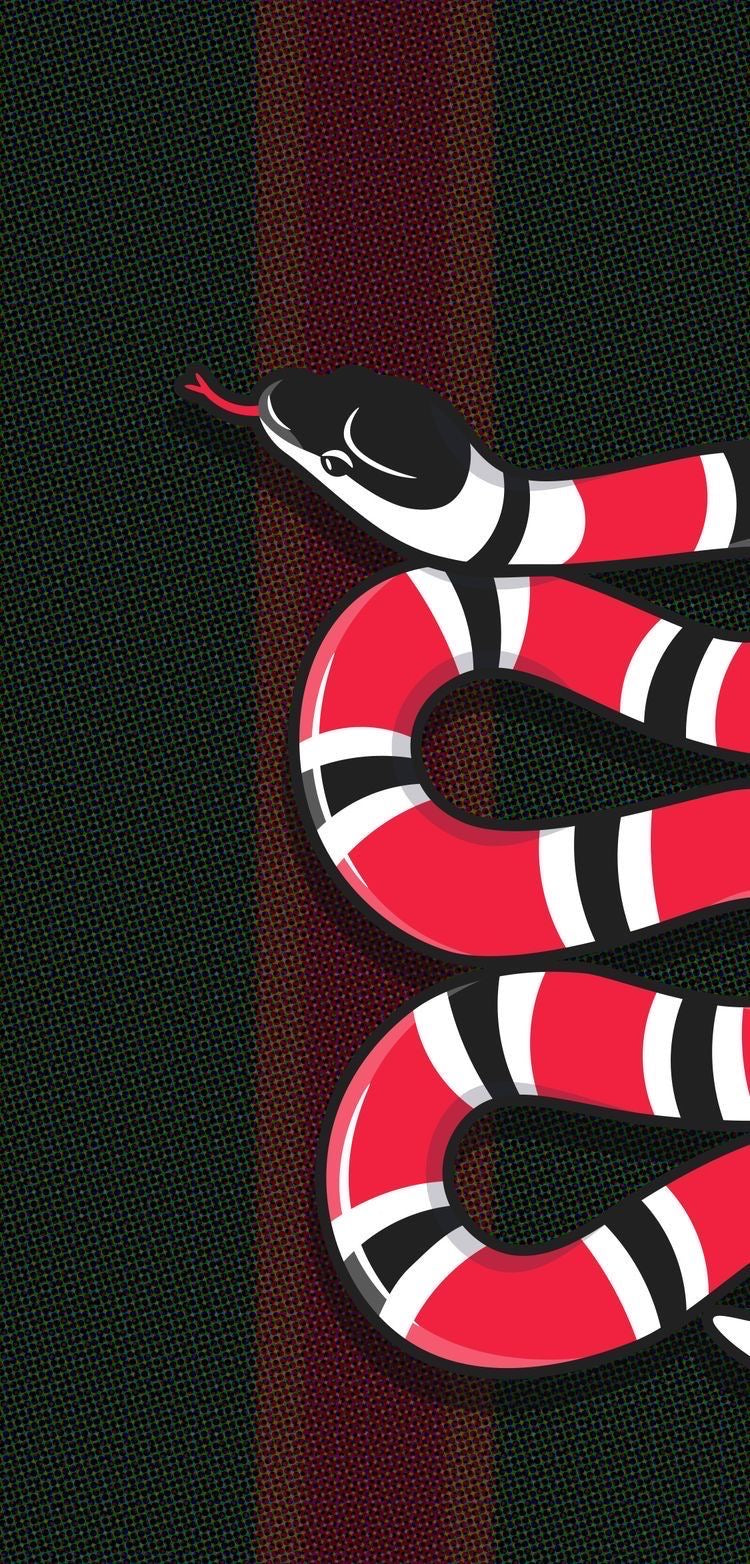 RED SERPENT MOTION CANVAS POSTER