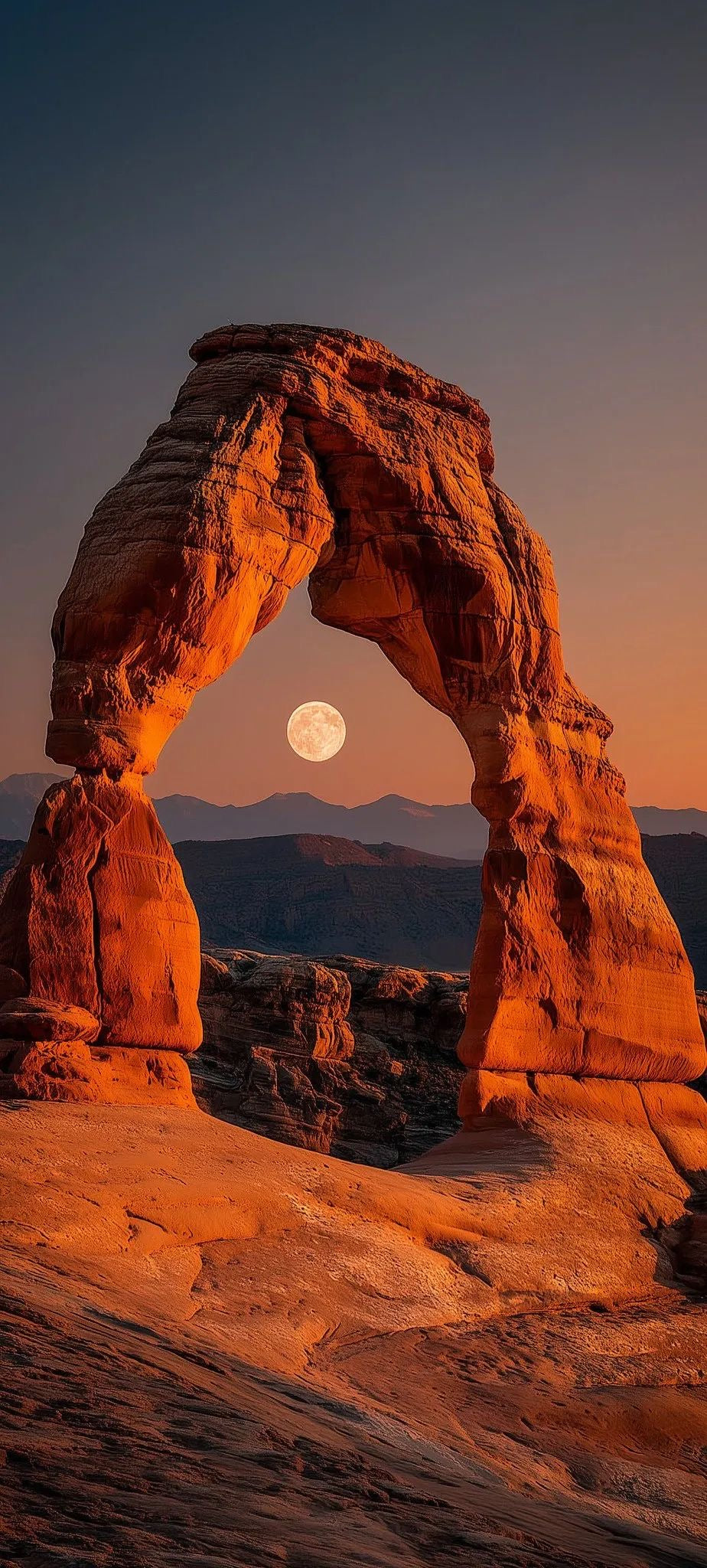 GOLDEN CANYON MOON CANVAS POSTER