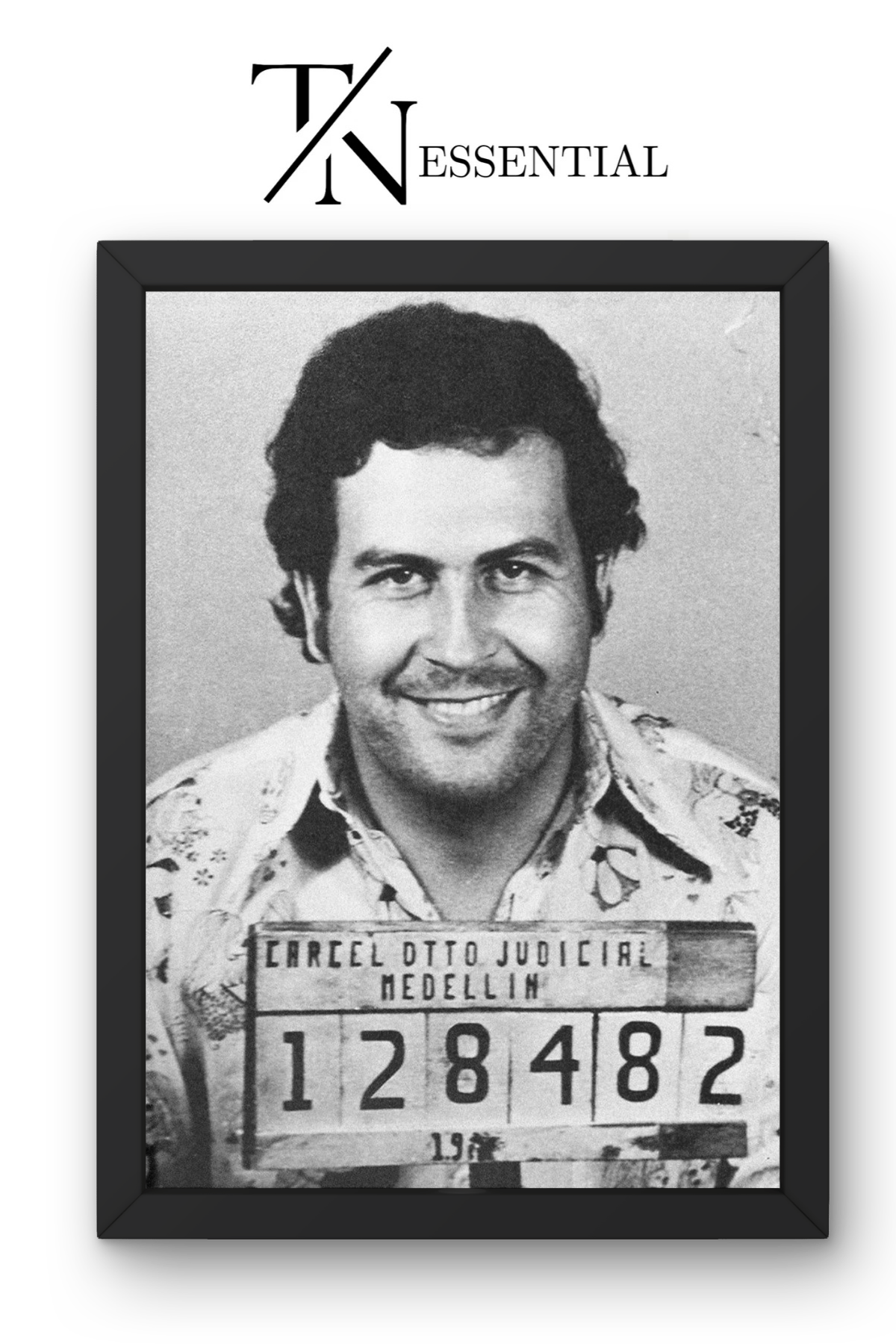 PABLO ESCOBAR ICONIC MUGSHOT CANVAS POSTER