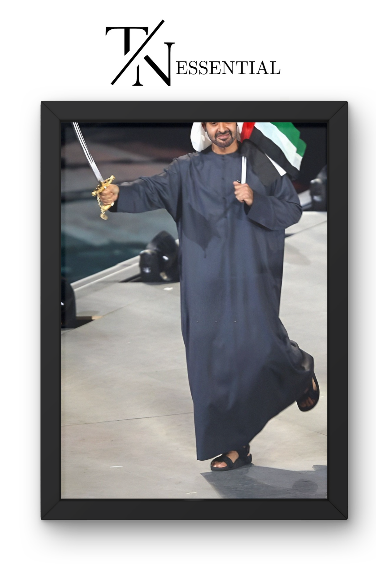 HH SHEIKH MOHAMED BIN ZAYED AL NAHYAN LEADERSHIP CANVAS POSTER