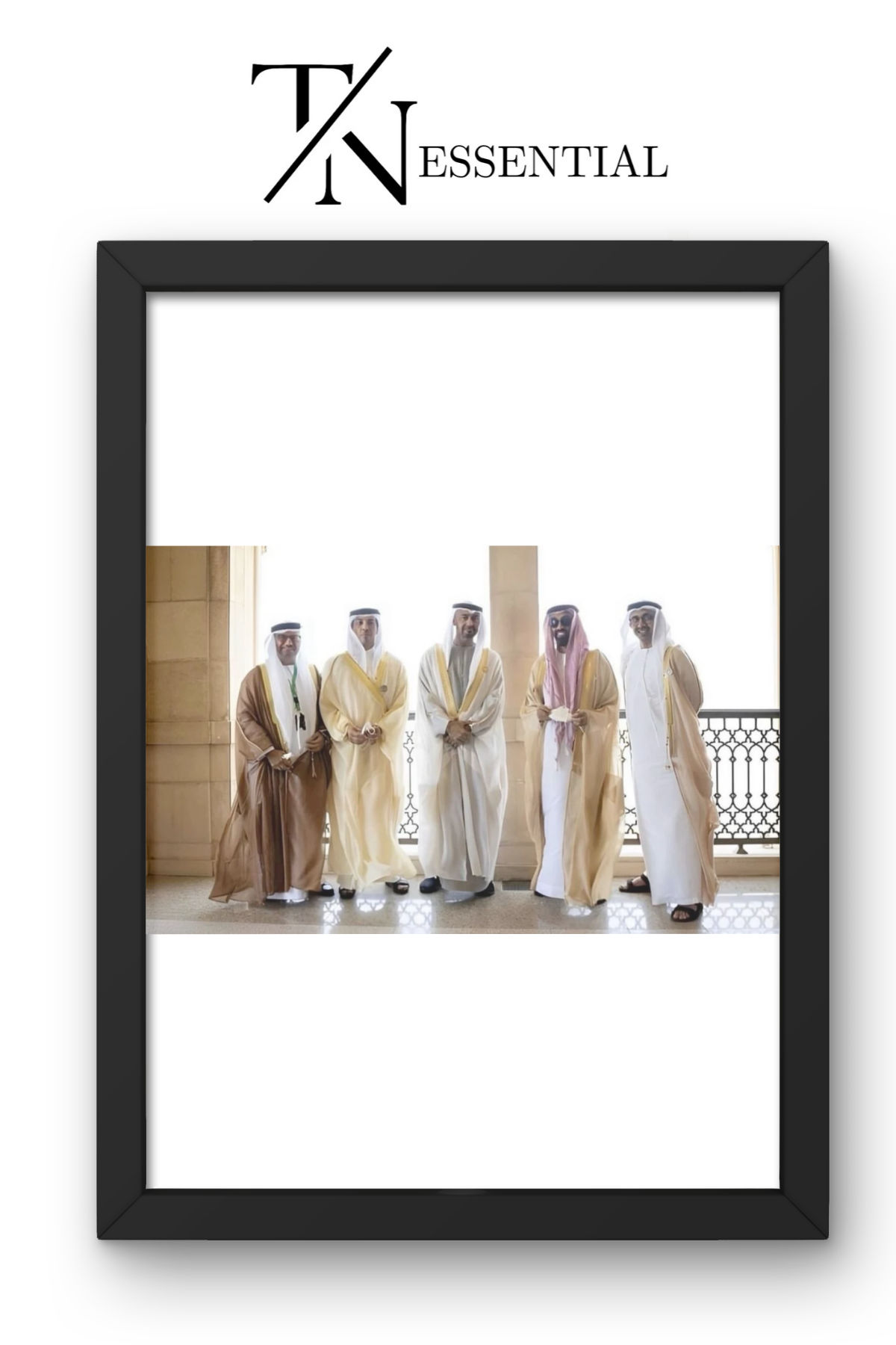 HH SHEIKH MOHAMED BIN ZAYED AL NAHYAN GULF LEADERS MEETING CANVAS POSTER