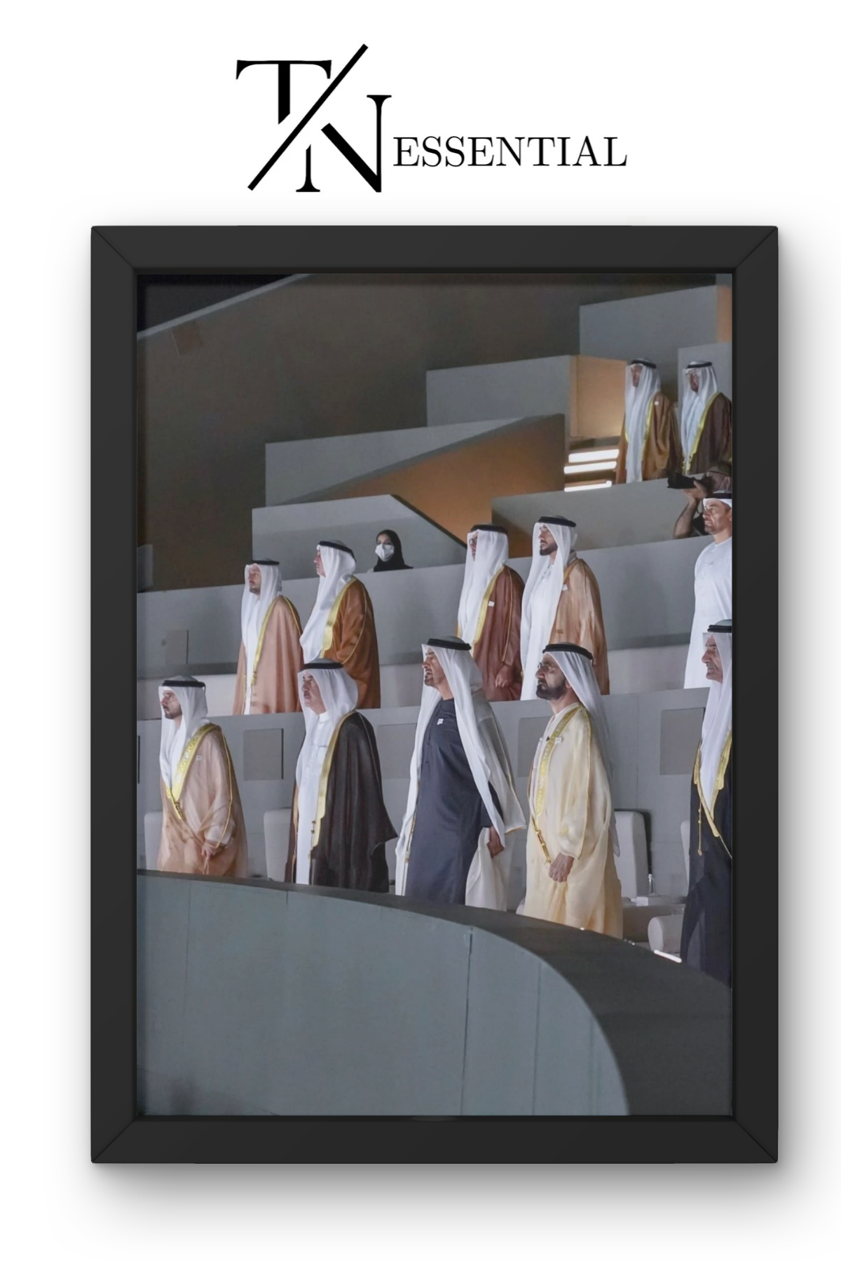 HH SHEIKH MOHAMED BIN ZAYED AL NAHYAN NATIONAL CEREMONY CANVAS POSTER