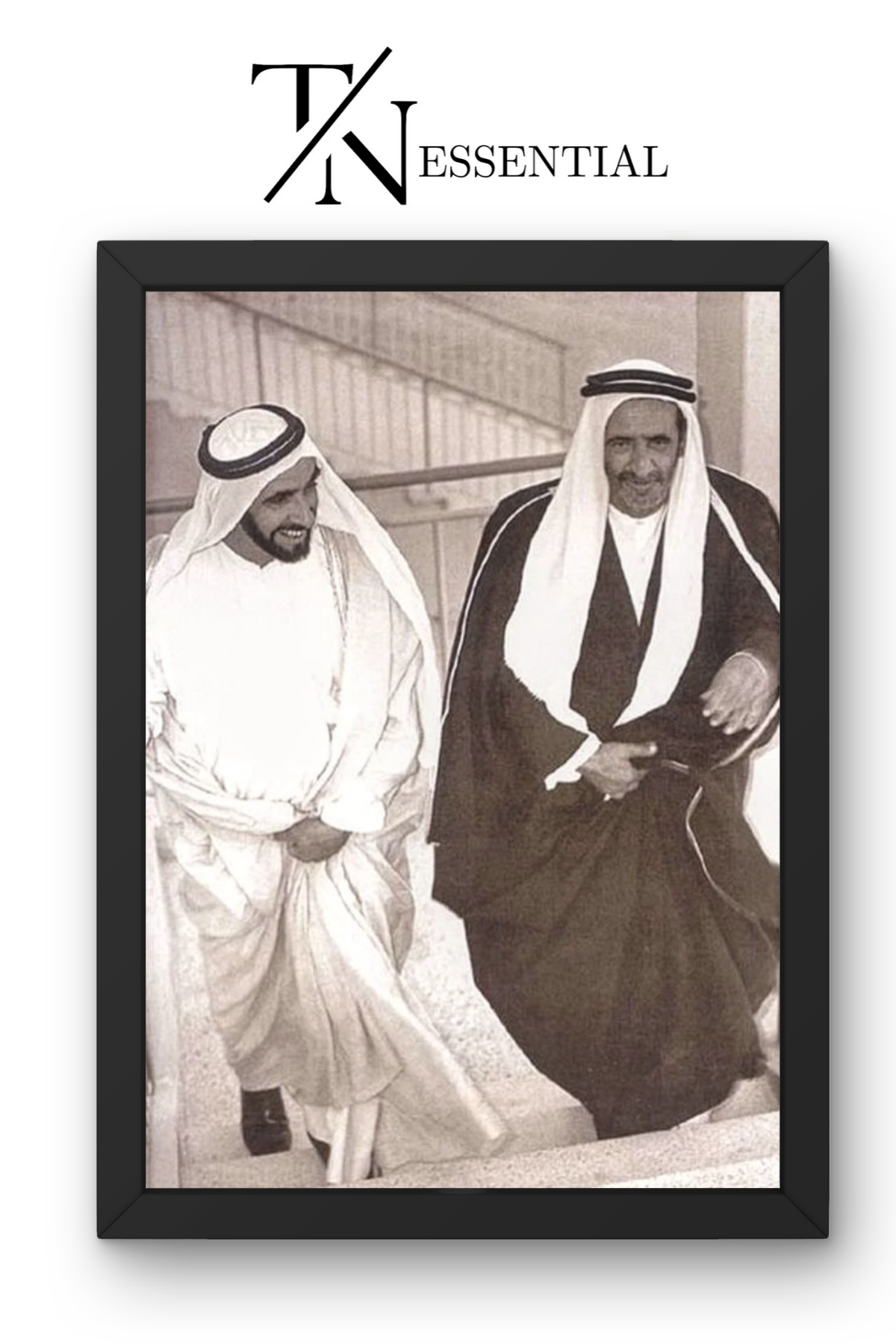 UAE FOUNDING FATHERS SHEIKH ZAYED AND SHEIKH RASHID LEGACY CANVAS POSTER