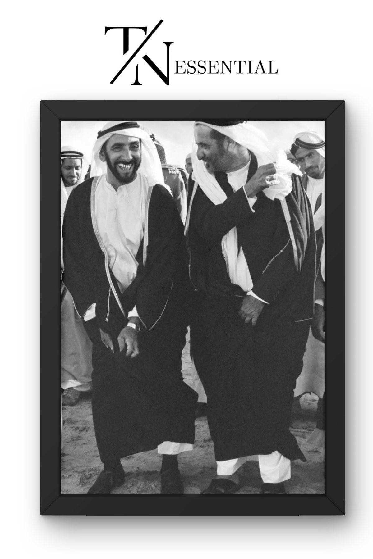 HH SHEIKH ZAYED AND HH SHEIKH RASHID FRIENDSHIP AND UNITY CANVAS POSTER