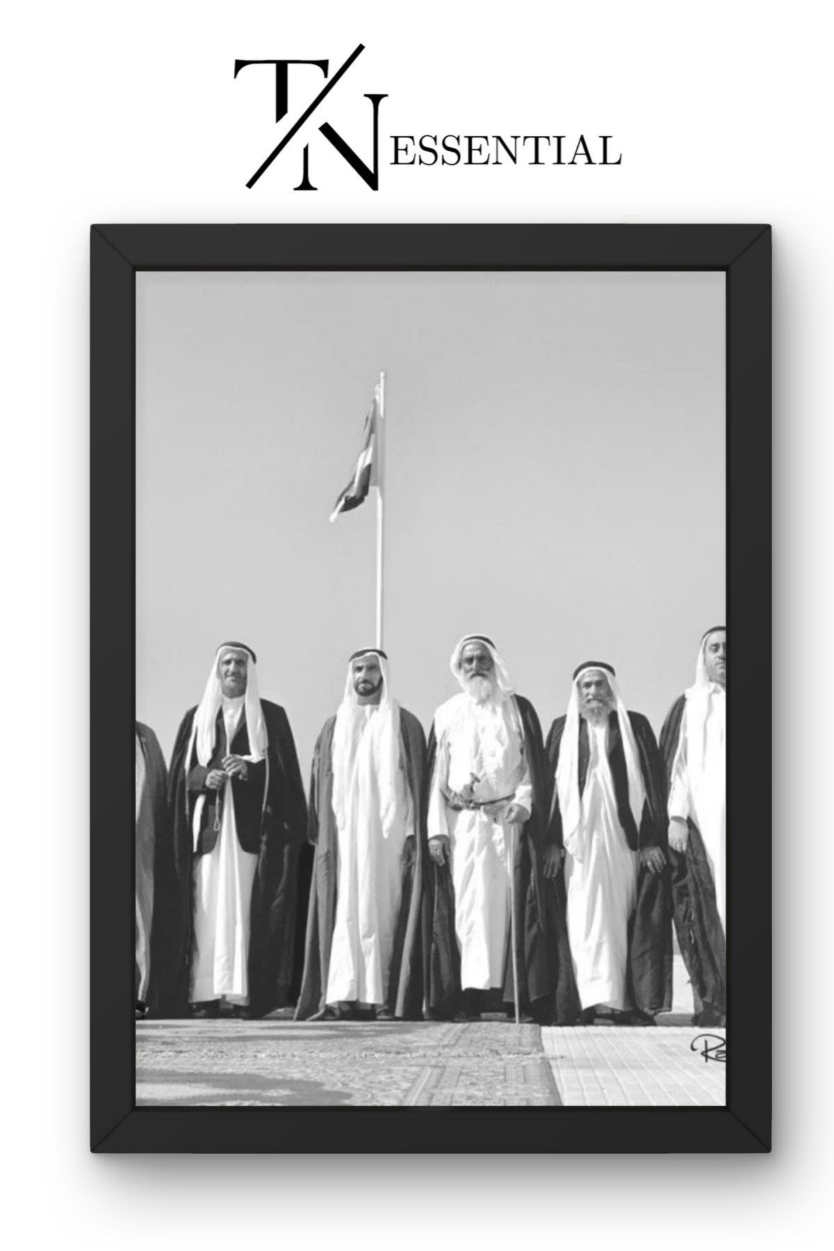 UAE FOUNDING FATHERS HISTORIC UNION MOMENT CANVAS POSTER
