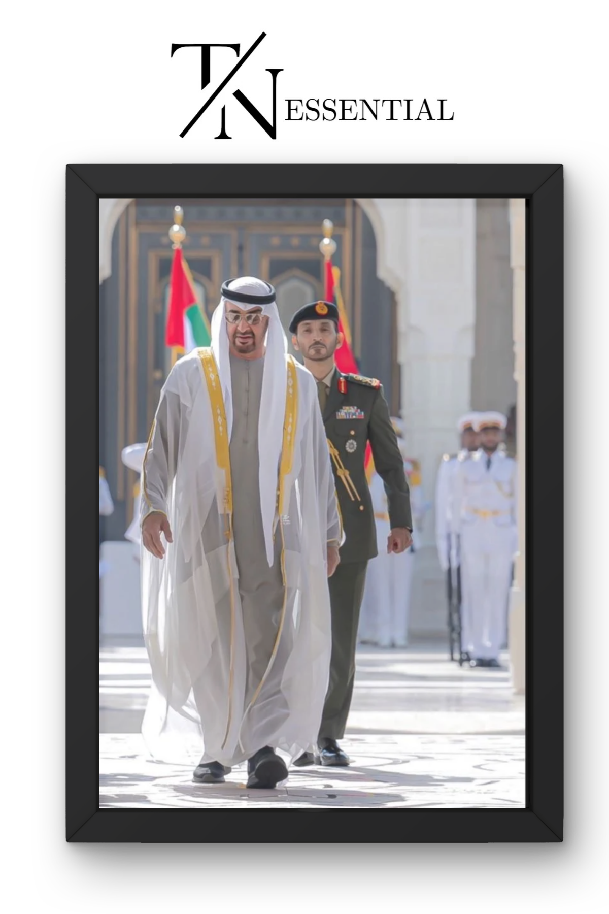 PRESIDENT MOHAMED BIN ZAYED AL NAHYAN NATIONAL CEREMONY CANVAS POSTER