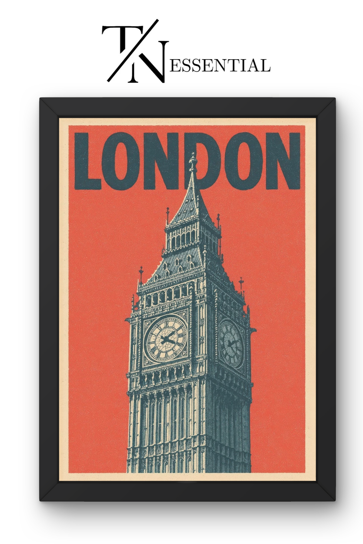 TOWER OF LONDON " BIG BEN " CANVAS POSTER