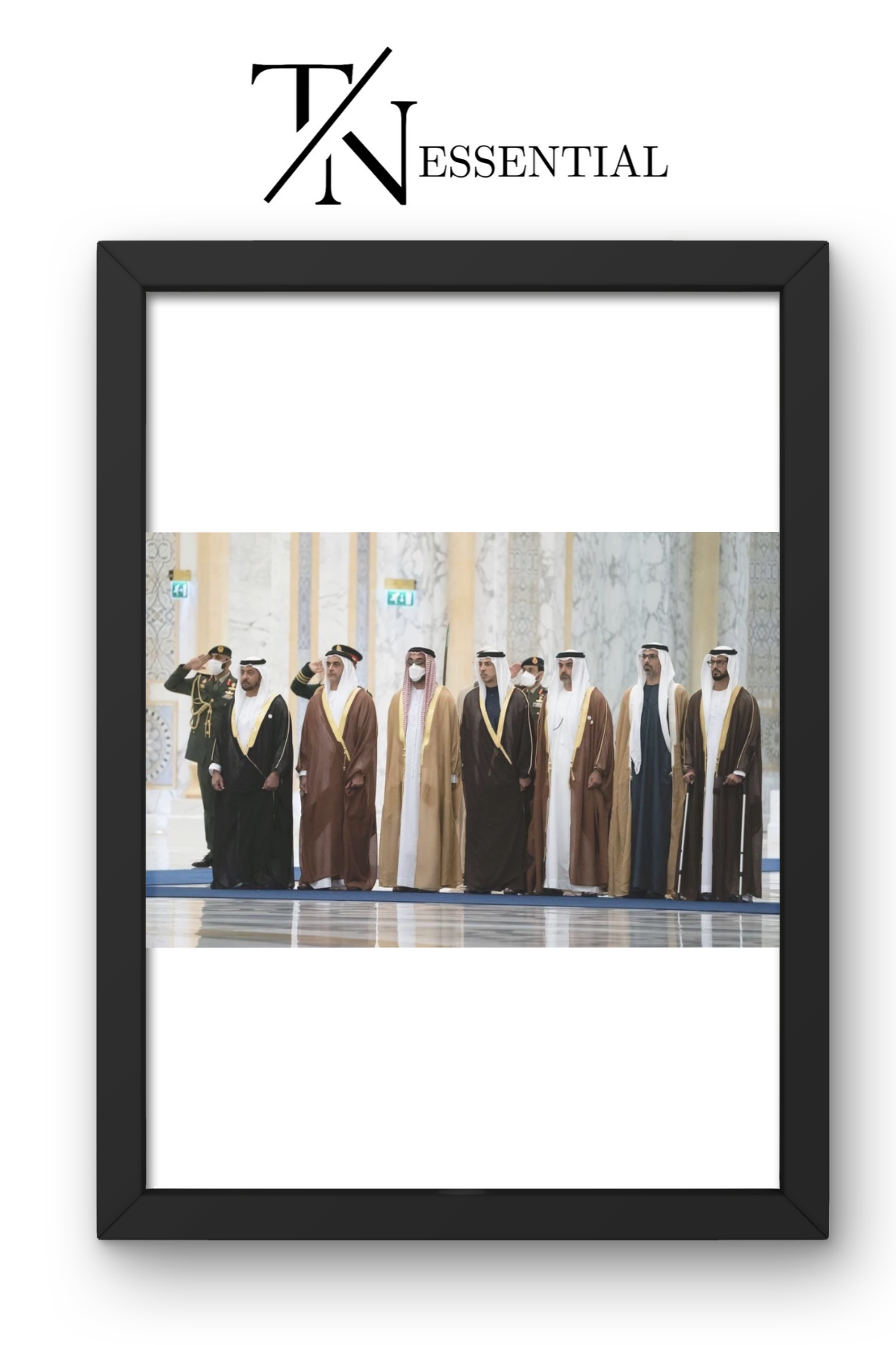 HH MBZ ARAB LEADERS UNITY CANVAS POSTER