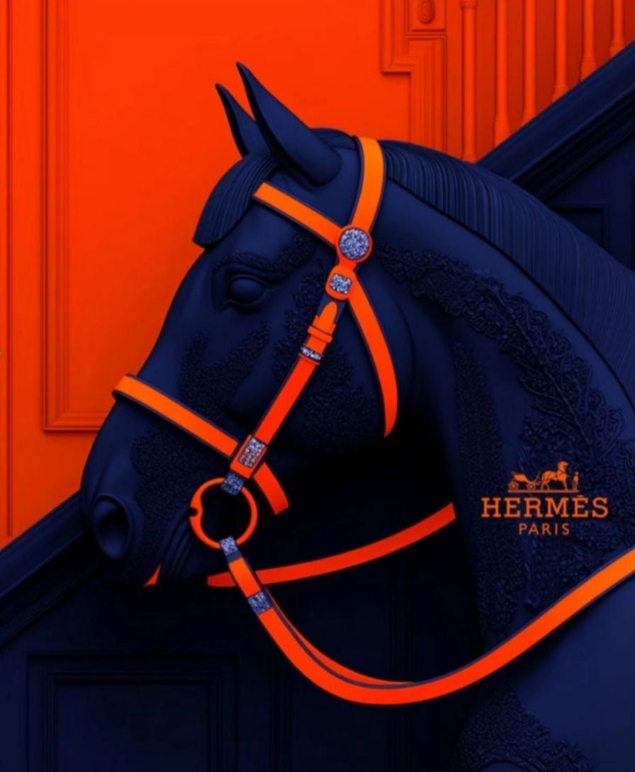 MIDNIGHT LUXURY HORSE CANVAS POSTER