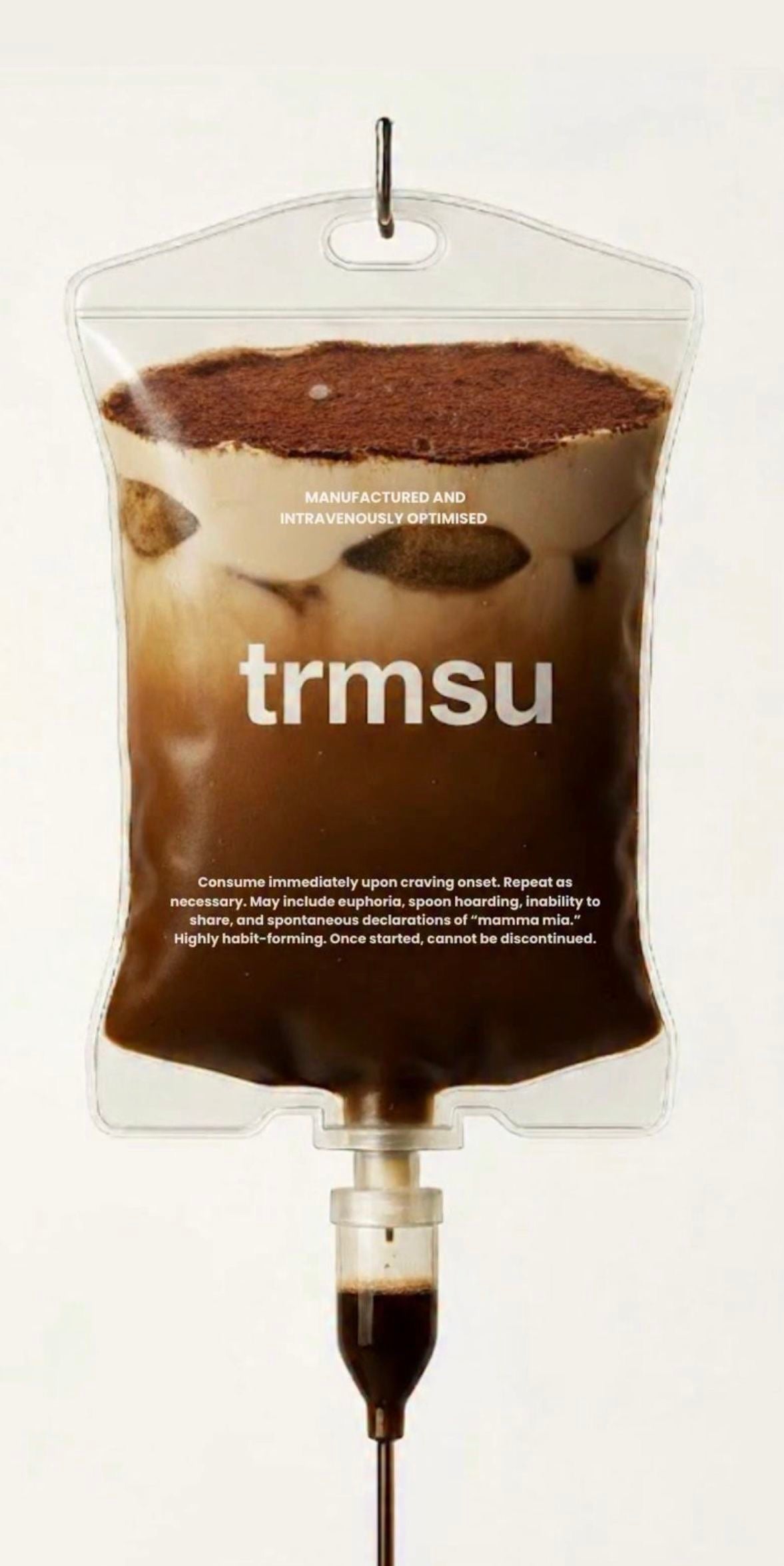 TIRAMISU IN MY VEINS CANVAS POSTER