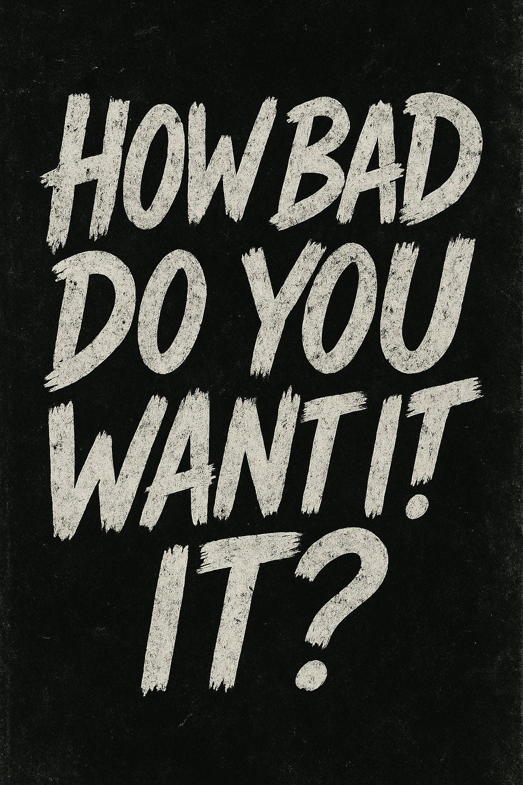 HUNGER FOR SUCCESS CANVAS POSTER