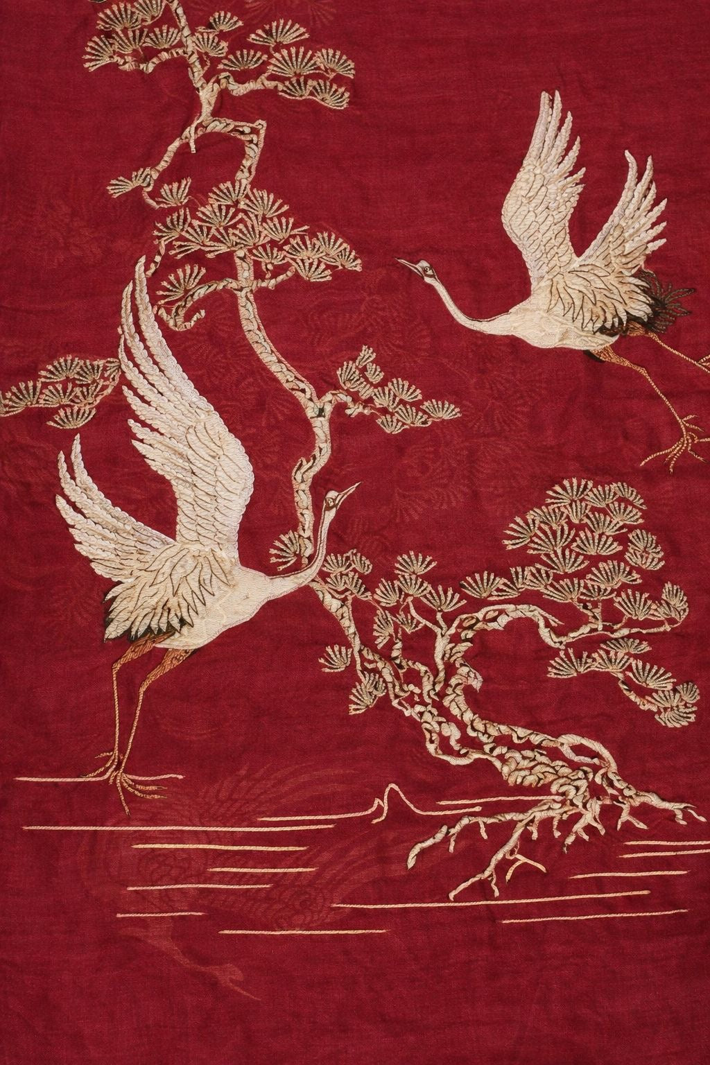 JAPANESE HERON BLOOM CANVAS POSTER