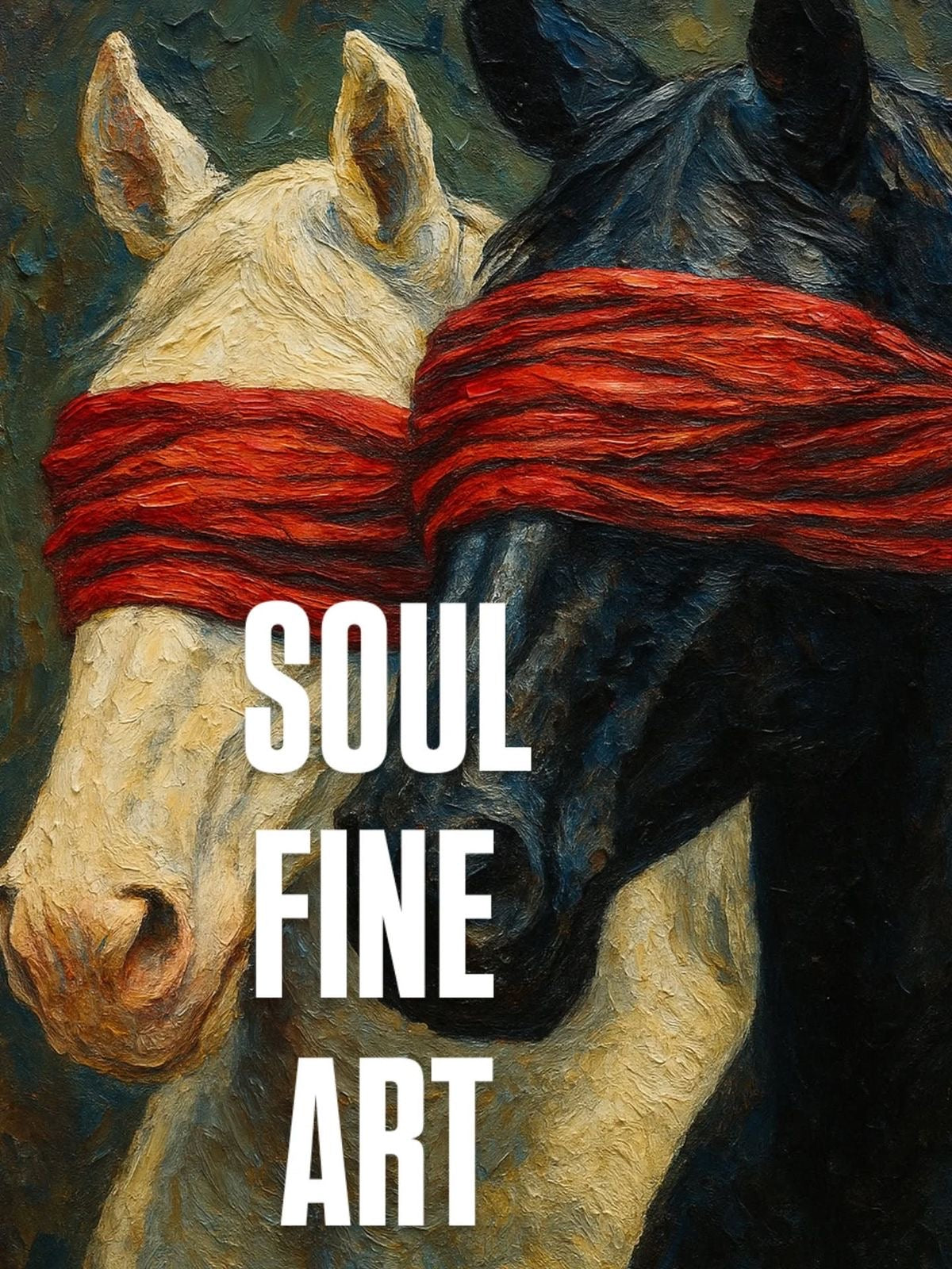 SOUL FINE ART HORSES CANVAS POSTER