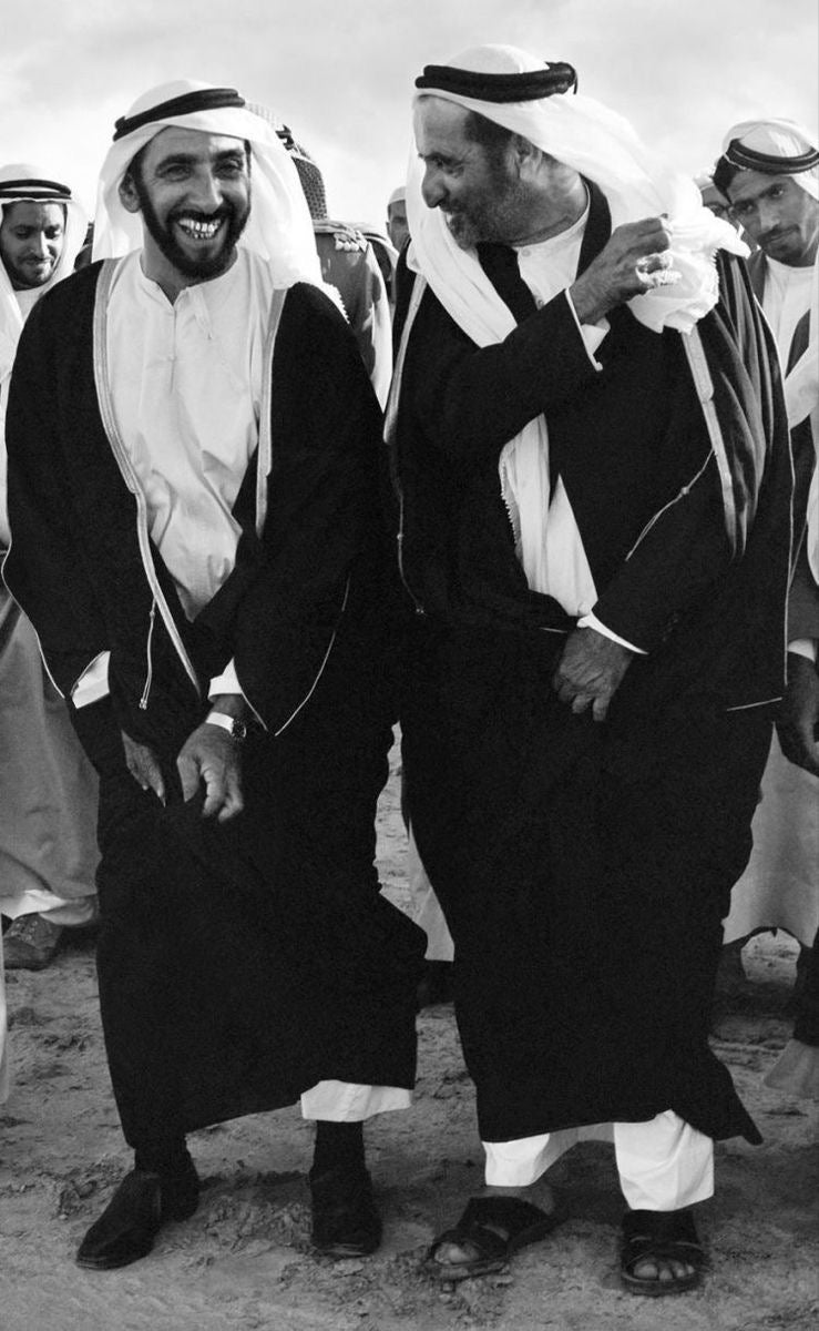 HH SHEIKH ZAYED AND HH SHEIKH RASHID FRIENDSHIP AND UNITY CANVAS POSTER
