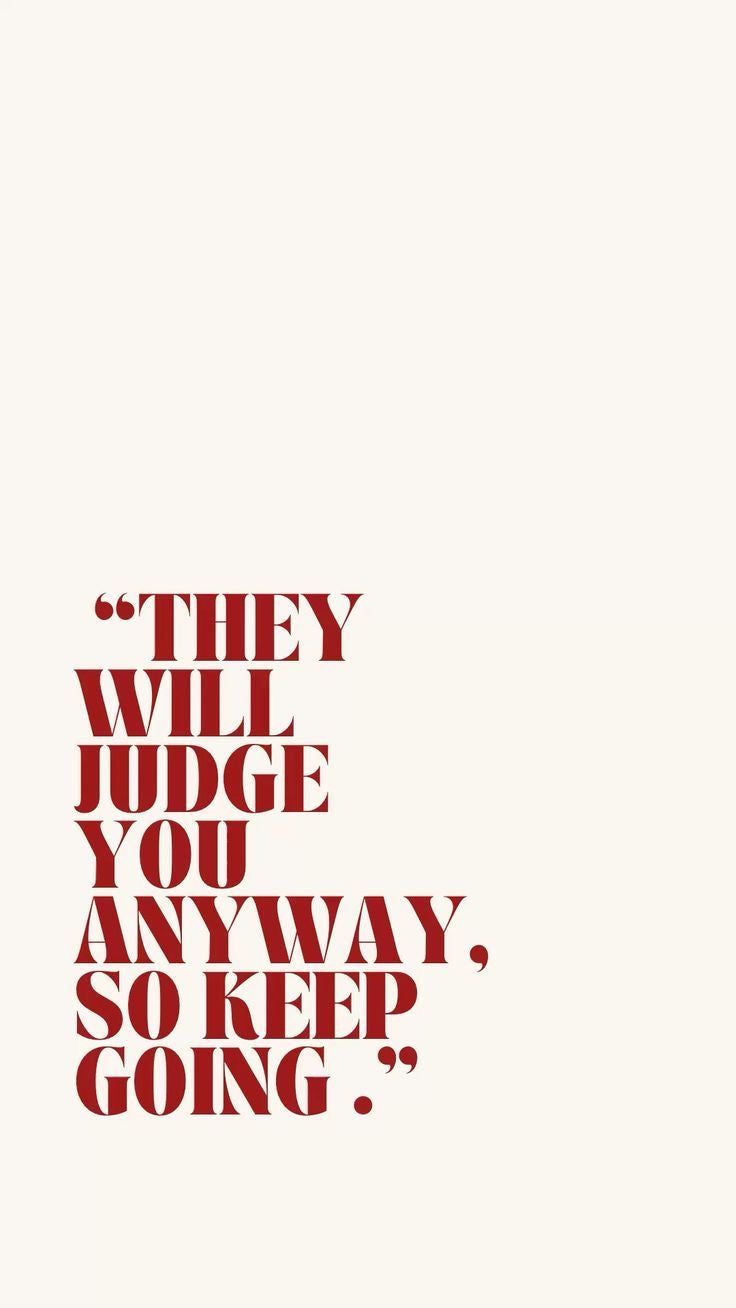 IGNORE JUDGMENT KEEP GOING MOTIVATIONAL CANVAS POSTER