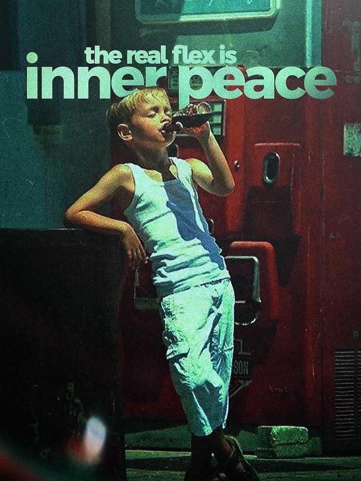 INNER PEACE AESTHETIC MOTIVATION CANVAS POSTER