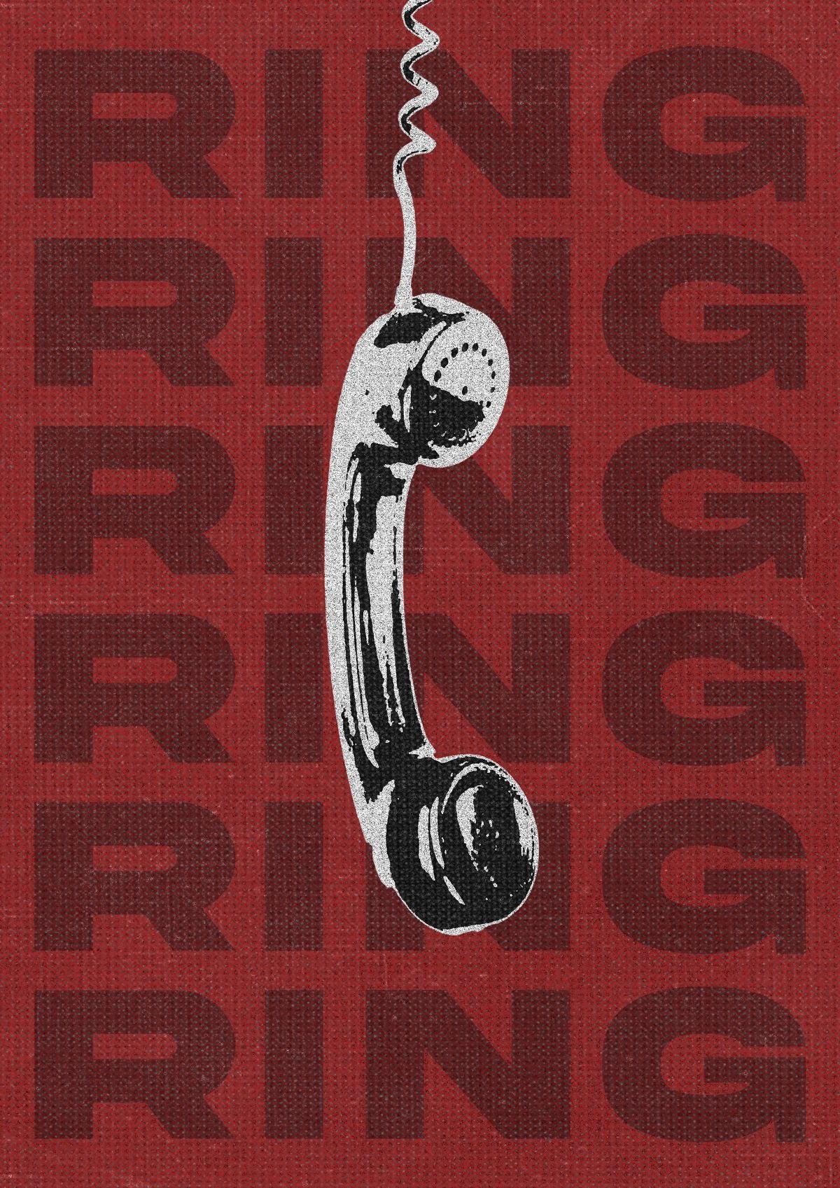 CLASSIC TELEPHONE RETRO DESIGN CANVAS POSTER